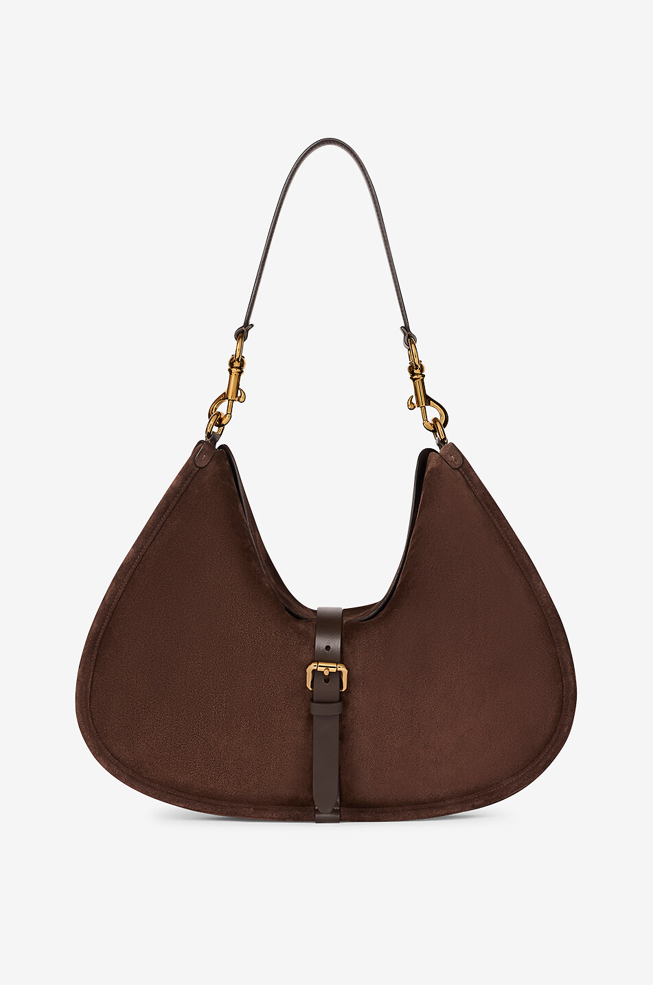 Pony XL suede shoulder bag