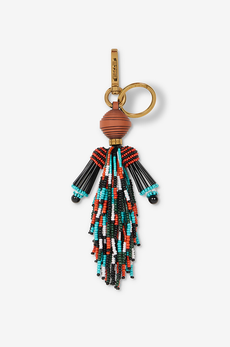 ETRO Charm pour sac à main en cuir et perles Doll Femme MULTICOLORE 1