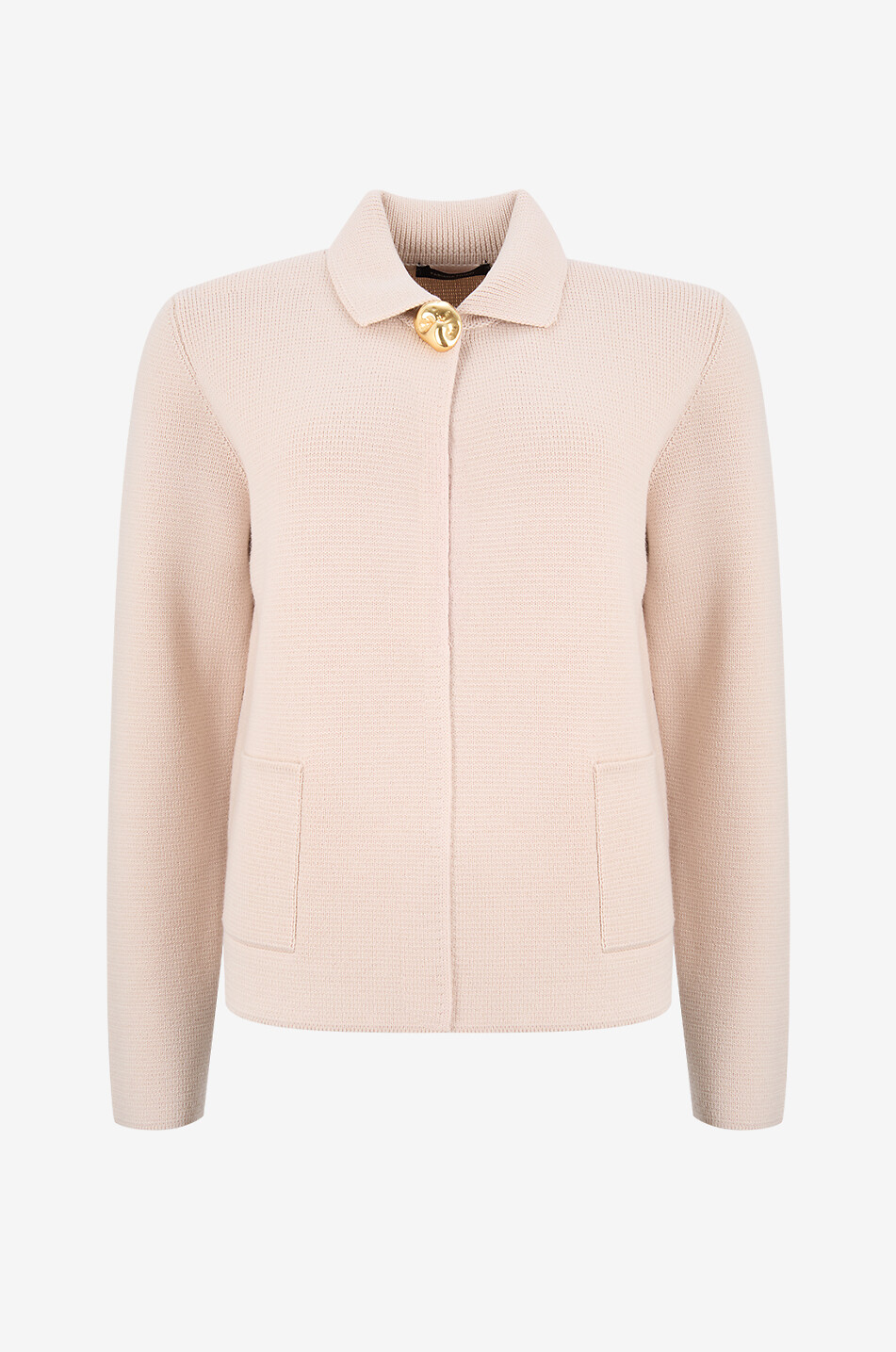 FABIANA FILIPPI Pepita Punto Milano merino wool tailoring jacket Women LIGHT PINK 1
