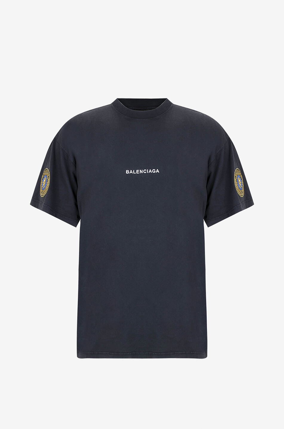 BALENCIAGA T-shirt à manches courtes Oversize Uniform Merch Homme NOIR 1