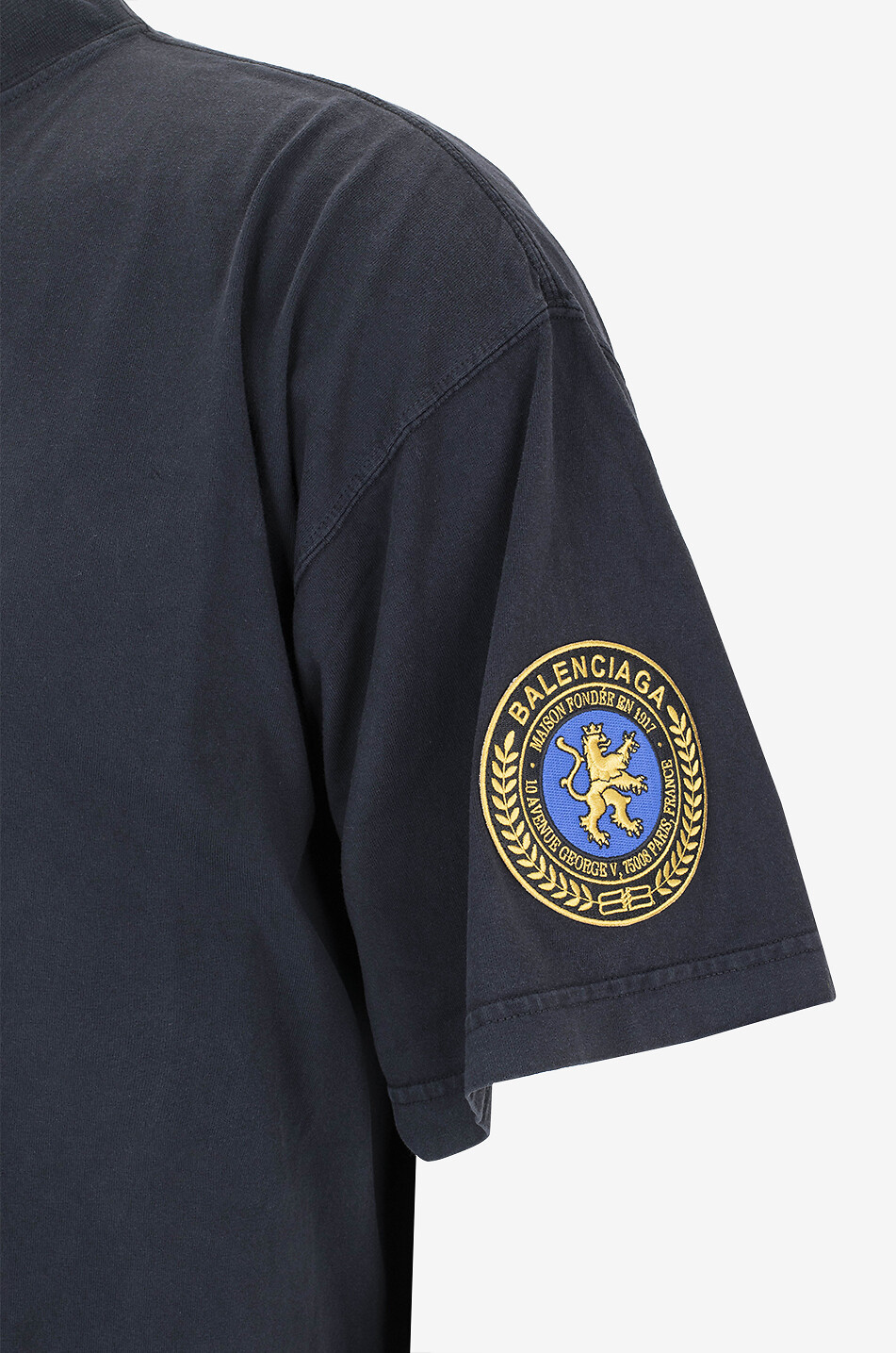 BALENCIAGA T-shirt à manches courtes Oversize Uniform Merch Homme NOIR 3