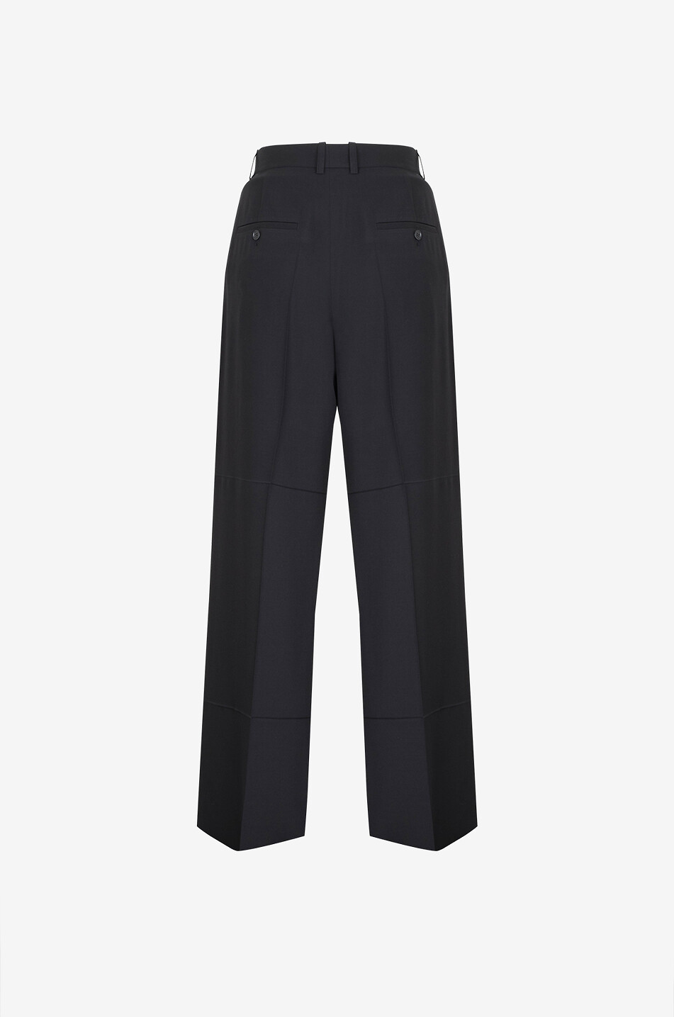 BALENCIAGA Fliessende gerade Hose aus Wollmix-Twill Herren SCHWARZ 2
