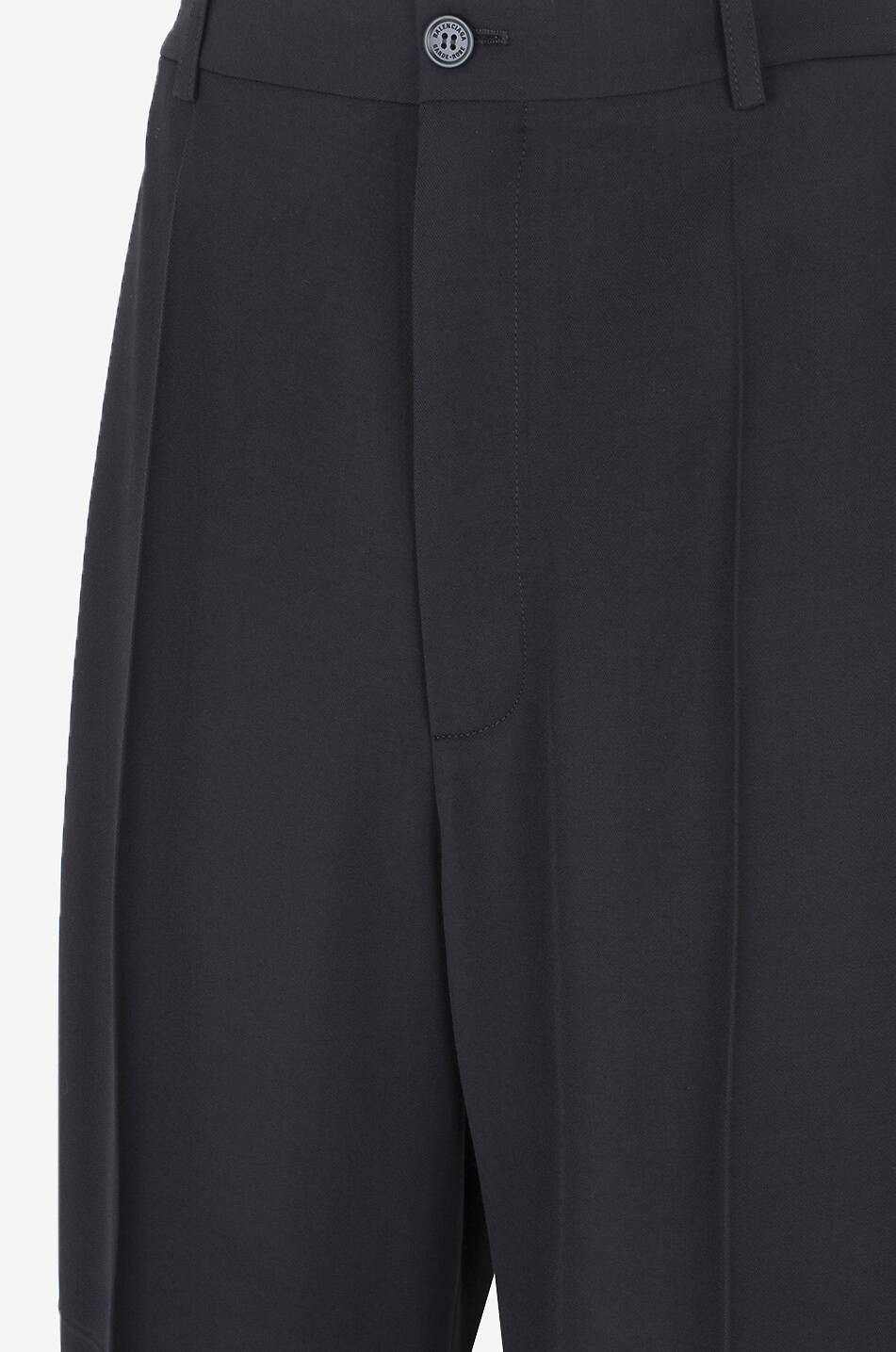 BALENCIAGA Fliessende gerade Hose aus Wollmix-Twill Herren SCHWARZ 3