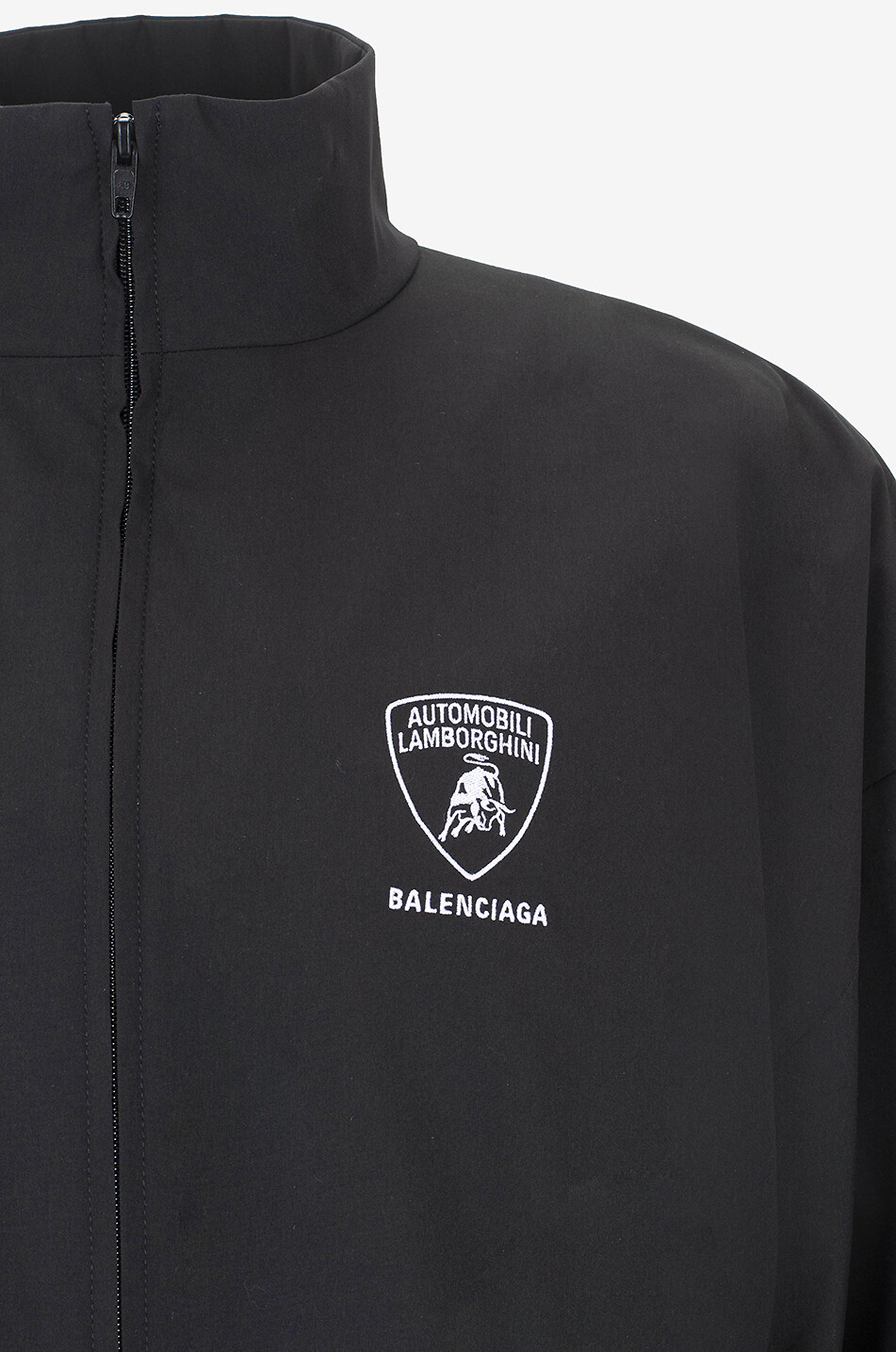 BALENCIAGA Leichte bestickte Nylonjacke Tracksuit Balenciaga | Automobili Lamborghini Herren SCHWARZ 3