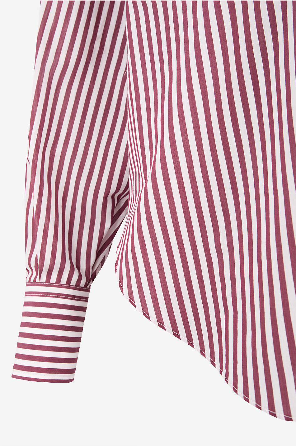 BRUNELLO CUCINELLI Shiny Tab striped poplin shirt Women MULTI COLOURED 3