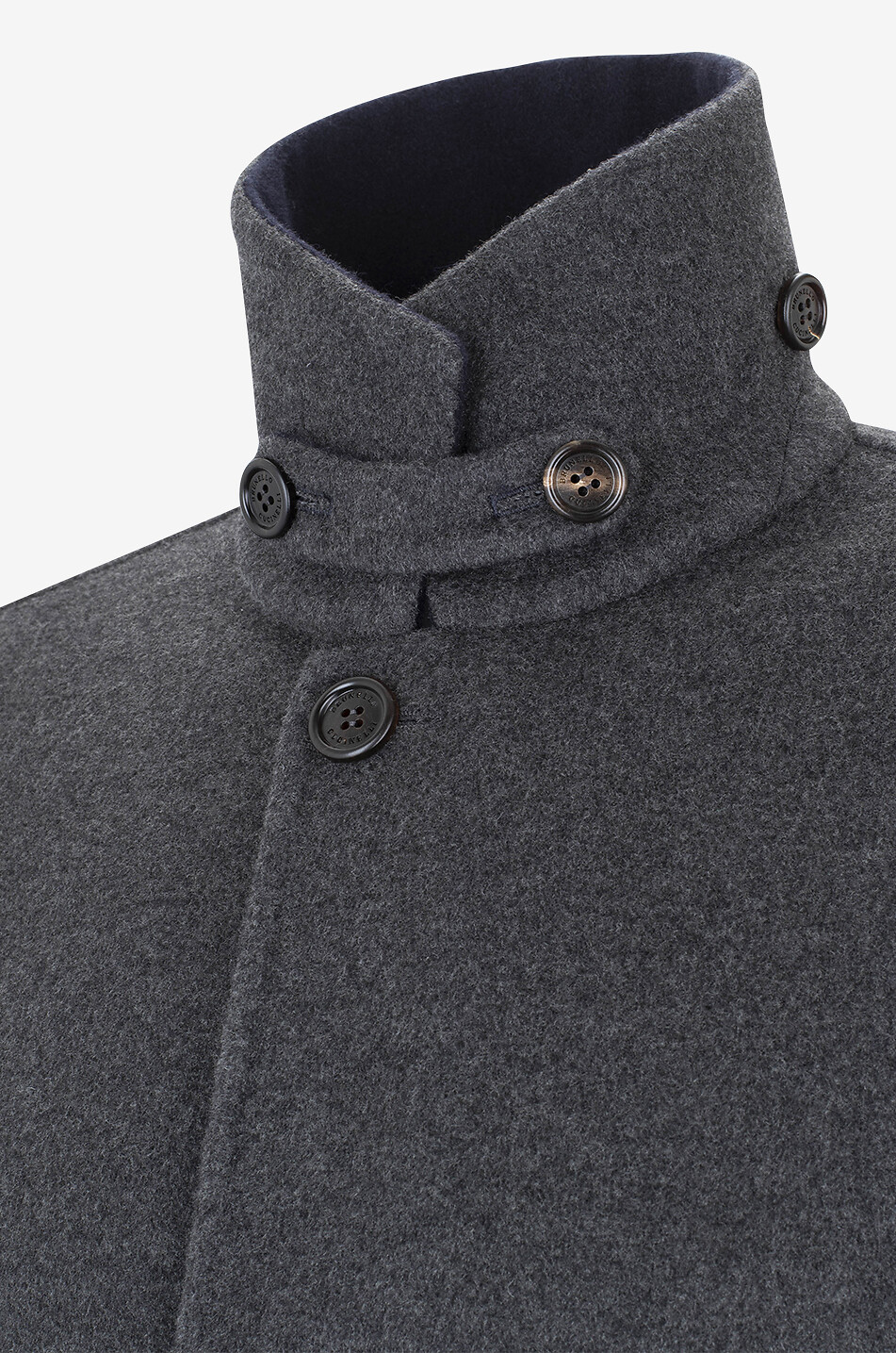 BRUNELLO CUCINELLI Wendbarer einreihiger Mantel aus Kaschmir Herren DUNKELBLAU 5