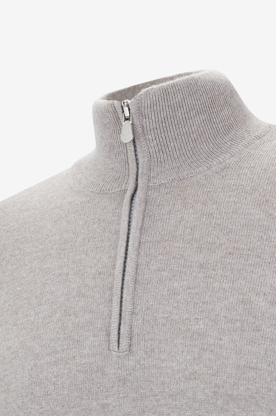 BRUNELLO CUCINELLI Pullover aus Kaschmir mit Stehkragen und Reissverschluss Herren BEIGE 3