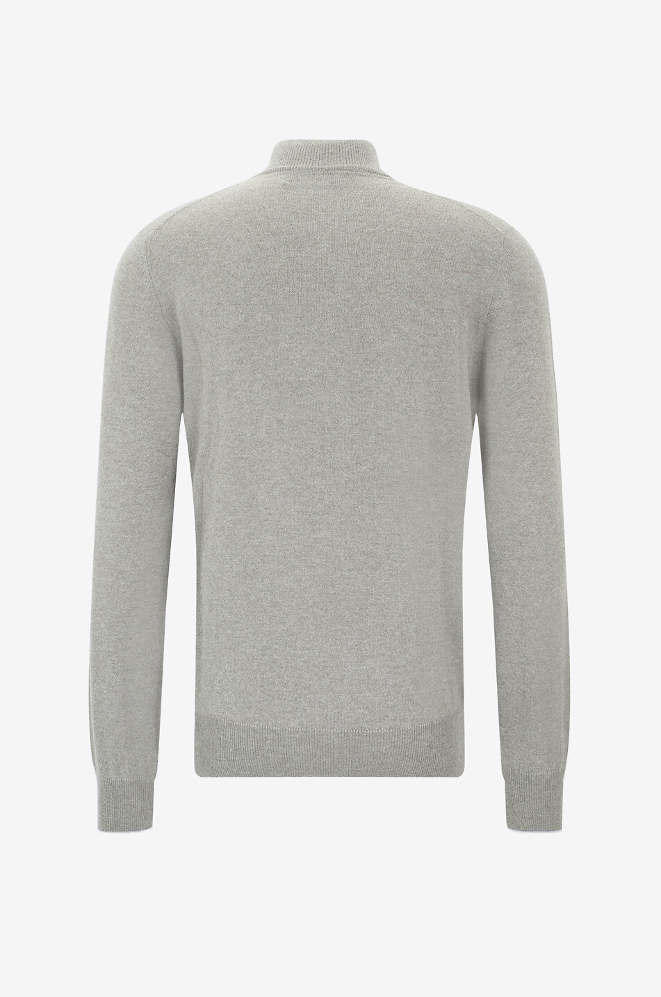 BRUNELLO CUCINELLI Cashmere jumper with half-zip stand-up collar Men MEDIUM GREEN 2