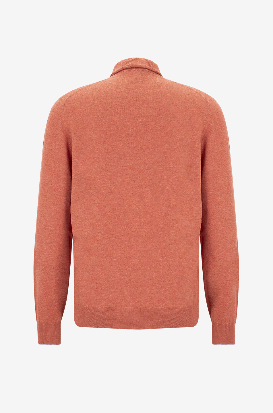 BRUNELLO CUCINELLI Fine-gauge cashmere turtleneck jumper Men MEDIUM ORANGE 2