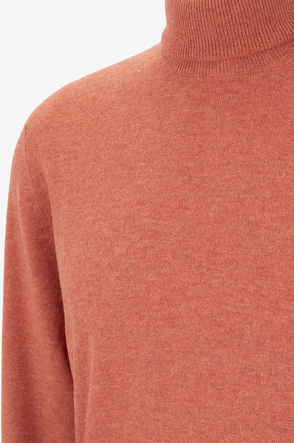 BRUNELLO CUCINELLI Fine-gauge cashmere turtleneck jumper Men MEDIUM ORANGE 3