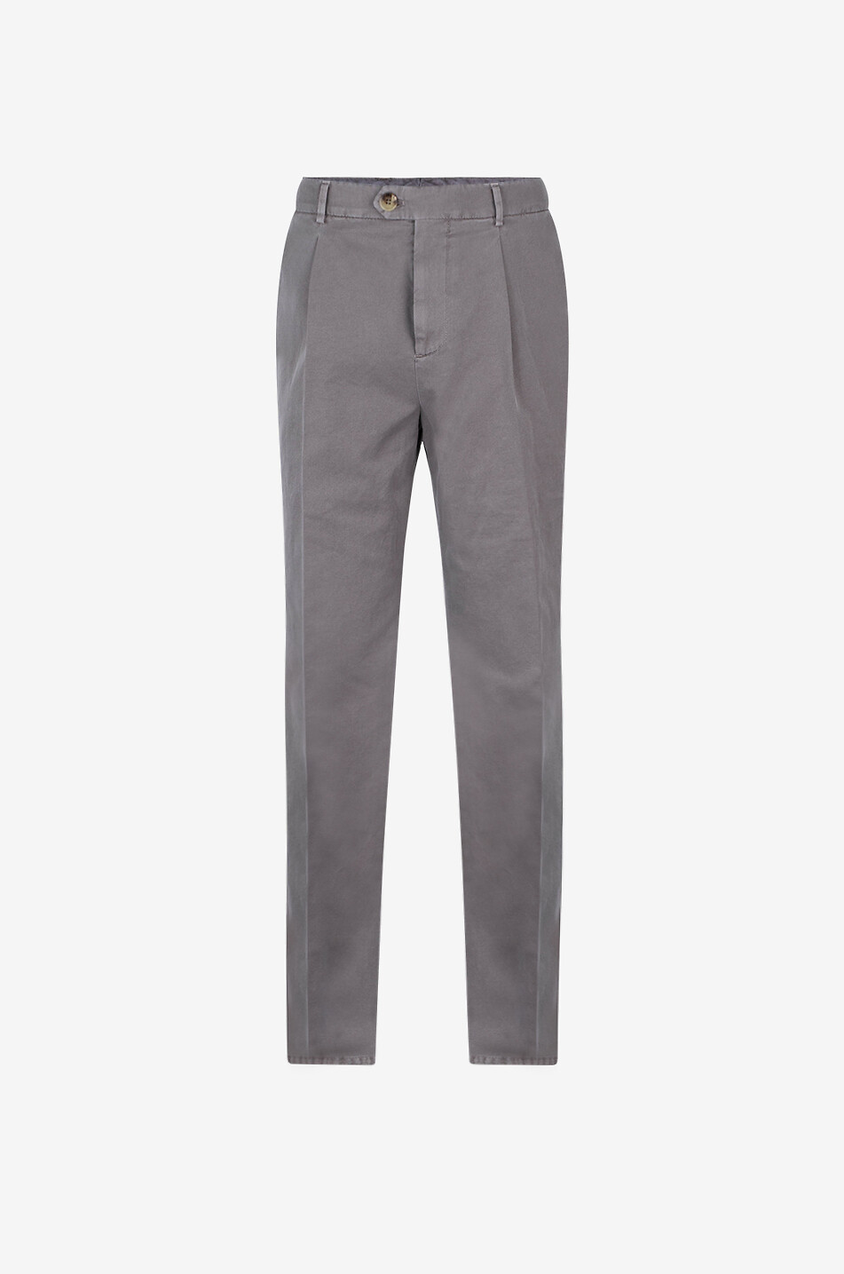 Pantalon à pinces en gabardine de coton Leisure Fit