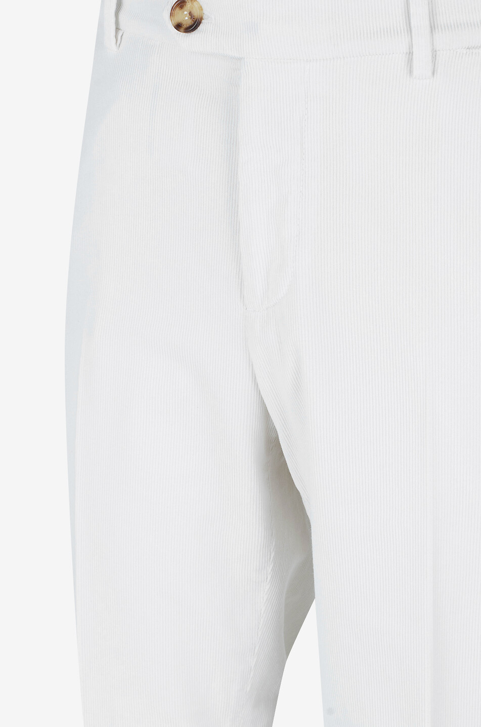 BRUNELLO CUCINELLI Leisure Fit corduroy pleated trousers Men EGGSHELL 3