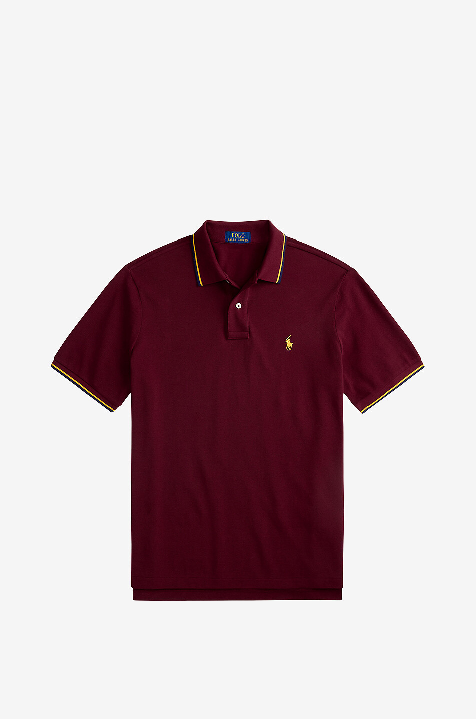 Custom Slim Pony contrast stripe short-sleeved polo shirt