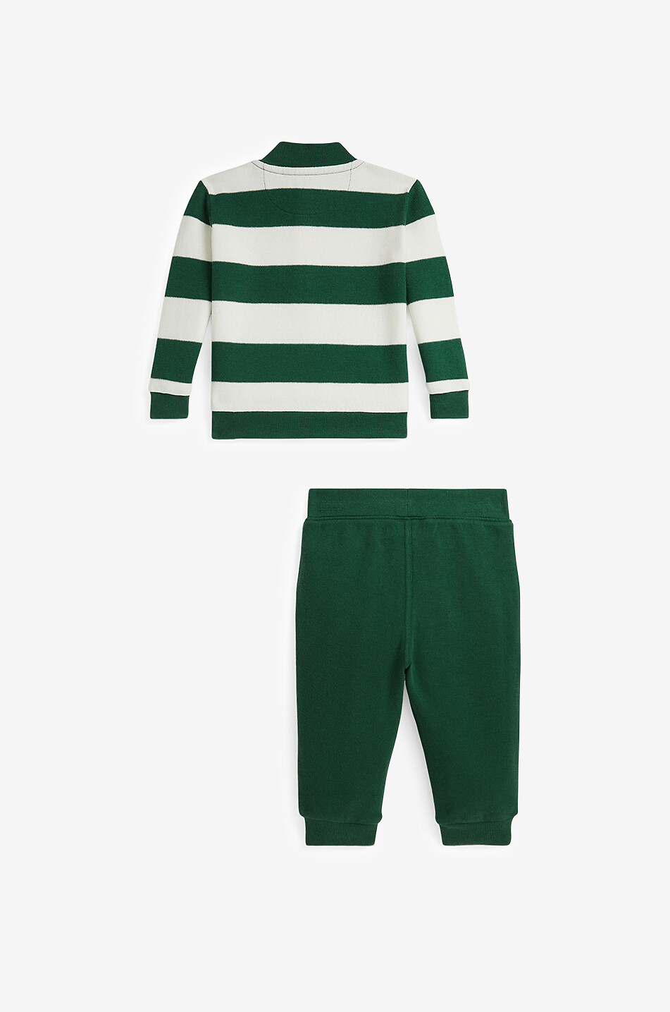 POLO RALPH LAUREN Ensemble chemise rugby et pantalon bébé Bébé VERT FONCÉ 2