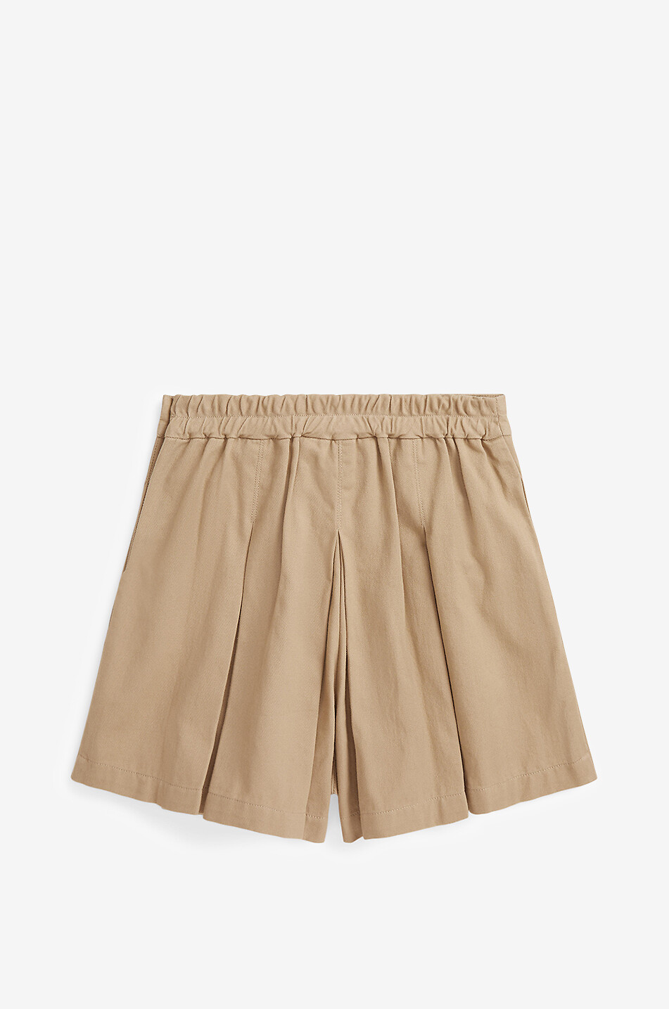 POLO RALPH LAUREN Chino girls' pleated culotte shorts Girl [akeneo-beigefonce] 2
