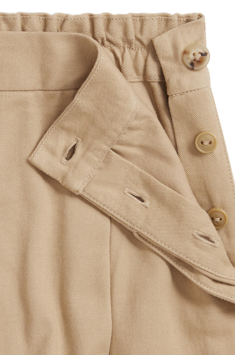 POLO RALPH LAUREN Chino girls' pleated culotte shorts Girl [akeneo-beigefonce] 3