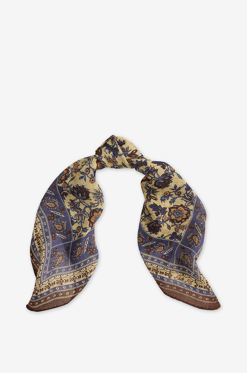 POLO RALPH LAUREN Petit foulard en laine et lin Paisley Femme MULTICOLORE 2