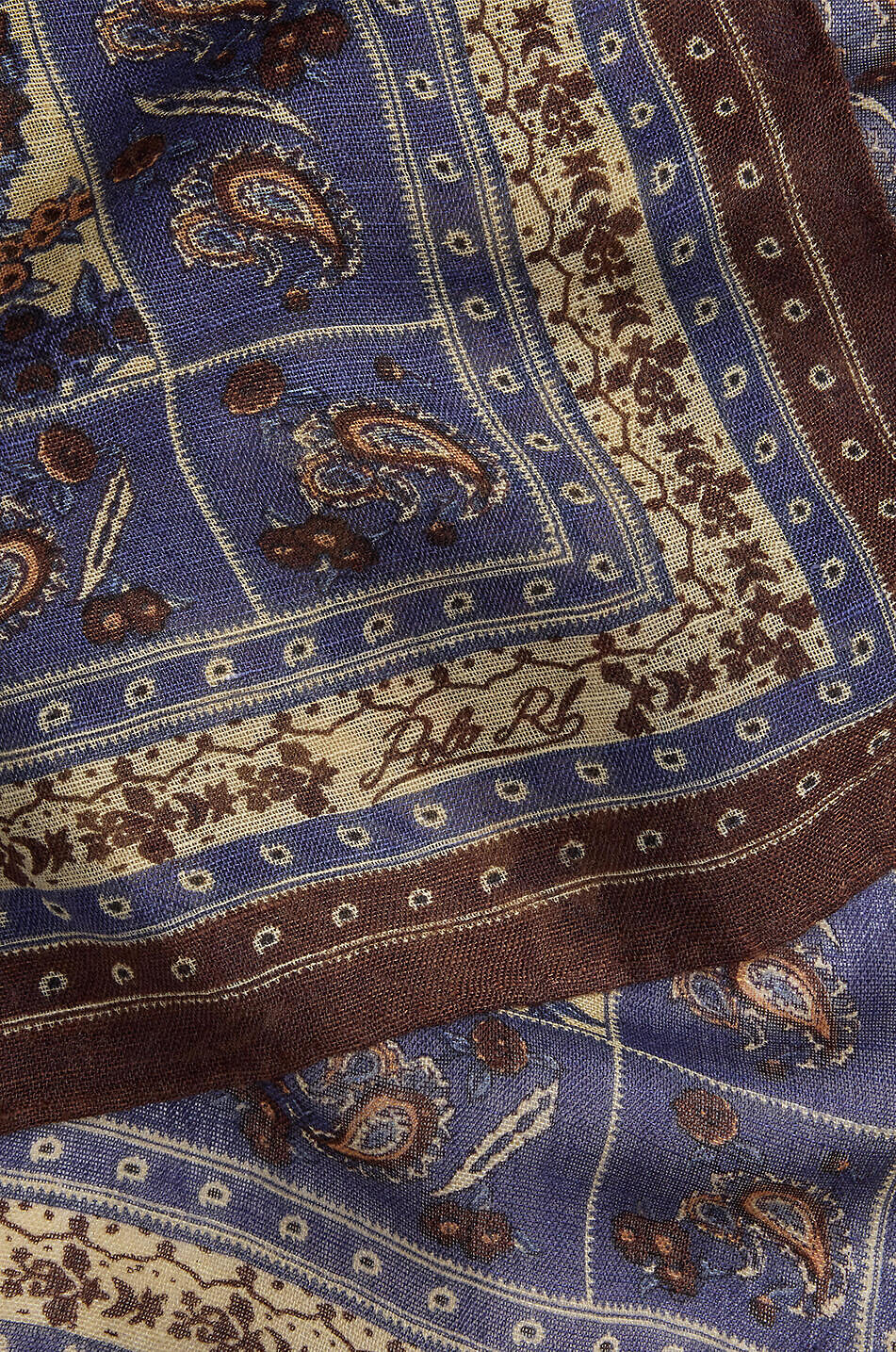 POLO RALPH LAUREN Petit foulard en laine et lin Paisley Femme MULTICOLORE 3