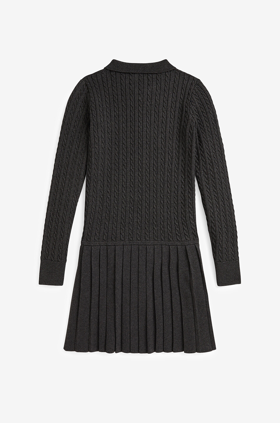 Robe polo en maille torsadée fille