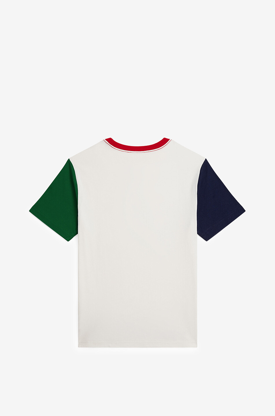 POLO RALPH LAUREN Polo colour block boys' shorts-leeved T-shirt Boy EGGSHELL 2