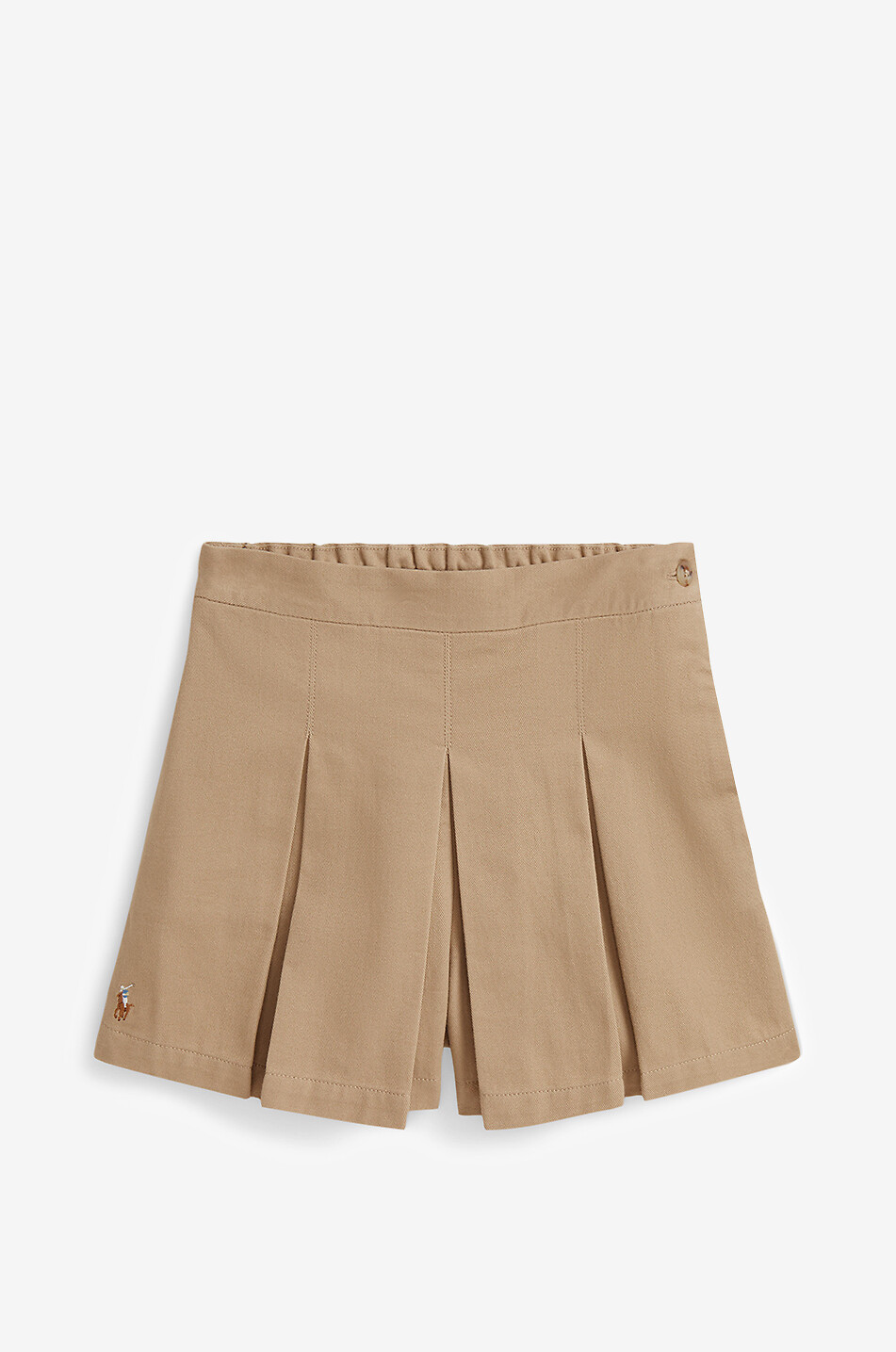 POLO RALPH LAUREN Chino girls' pleated culotte shorts Girl [akeneo-beigefonce] 1