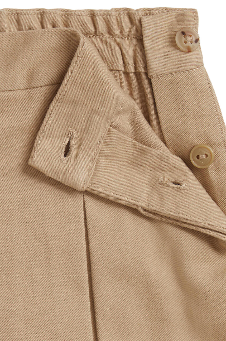 POLO RALPH LAUREN Chino girls' pleated culotte shorts Girl [akeneo-beigefonce] 3