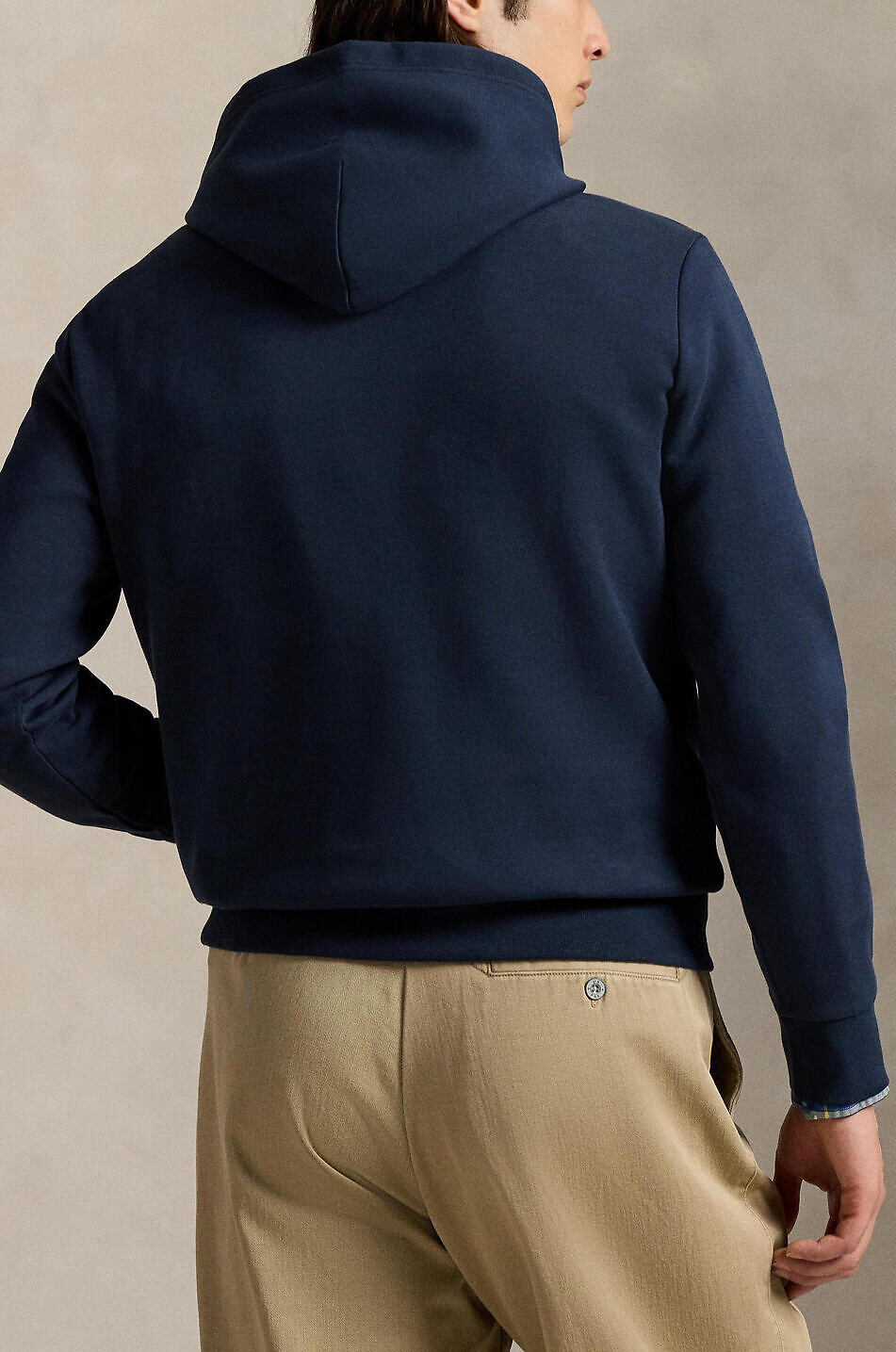 POLO RALPH LAUREN Script Logo Double-Knit hooded sweatshirt Men DARK BLUE 5