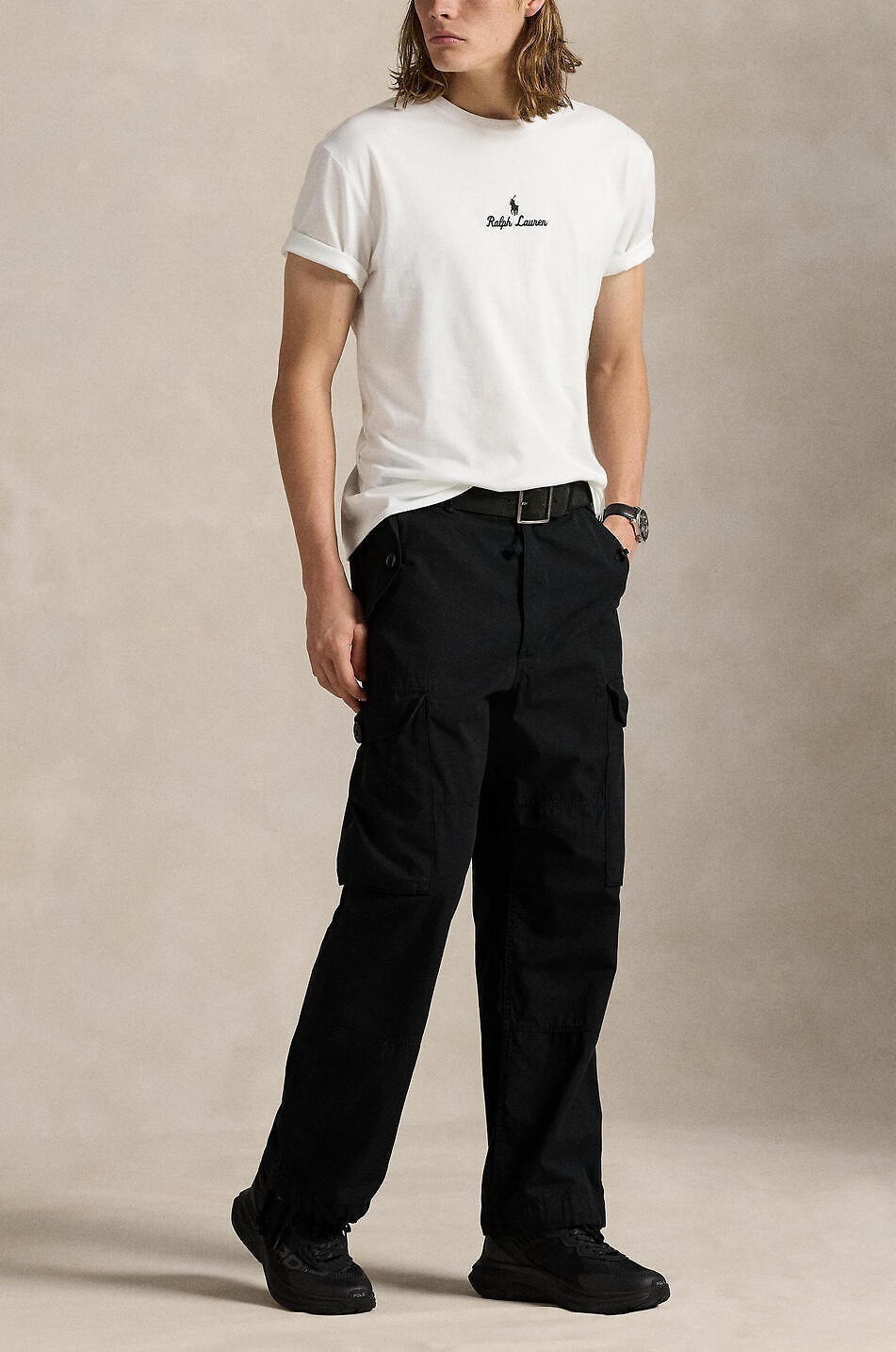 POLO RALPH LAUREN T-shirt à manches courtes Classic Fit Script Logo Homme BLANC 3