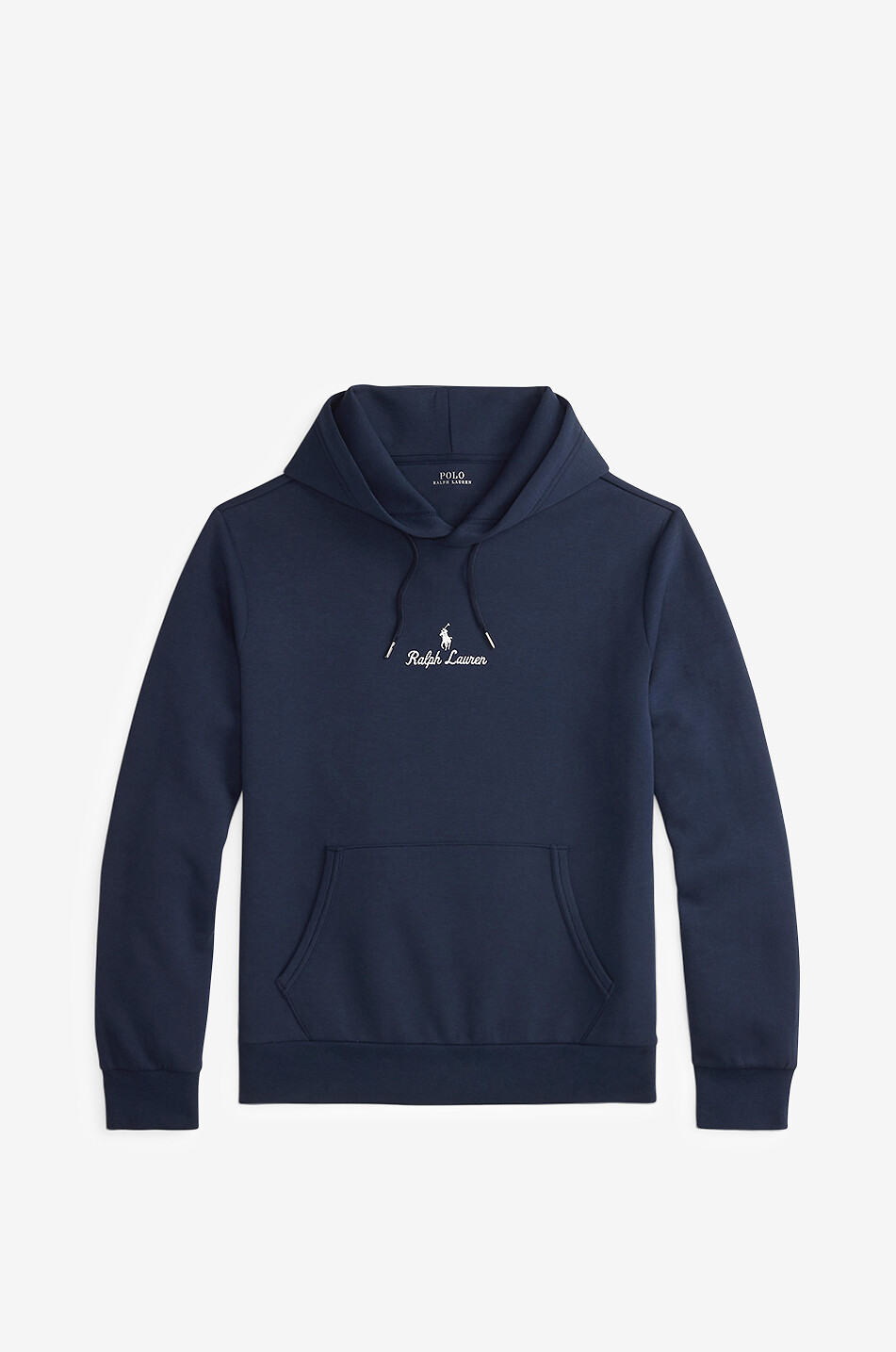 POLO RALPH LAUREN Script Logo Double-Knit hooded sweatshirt Men DARK BLUE 1