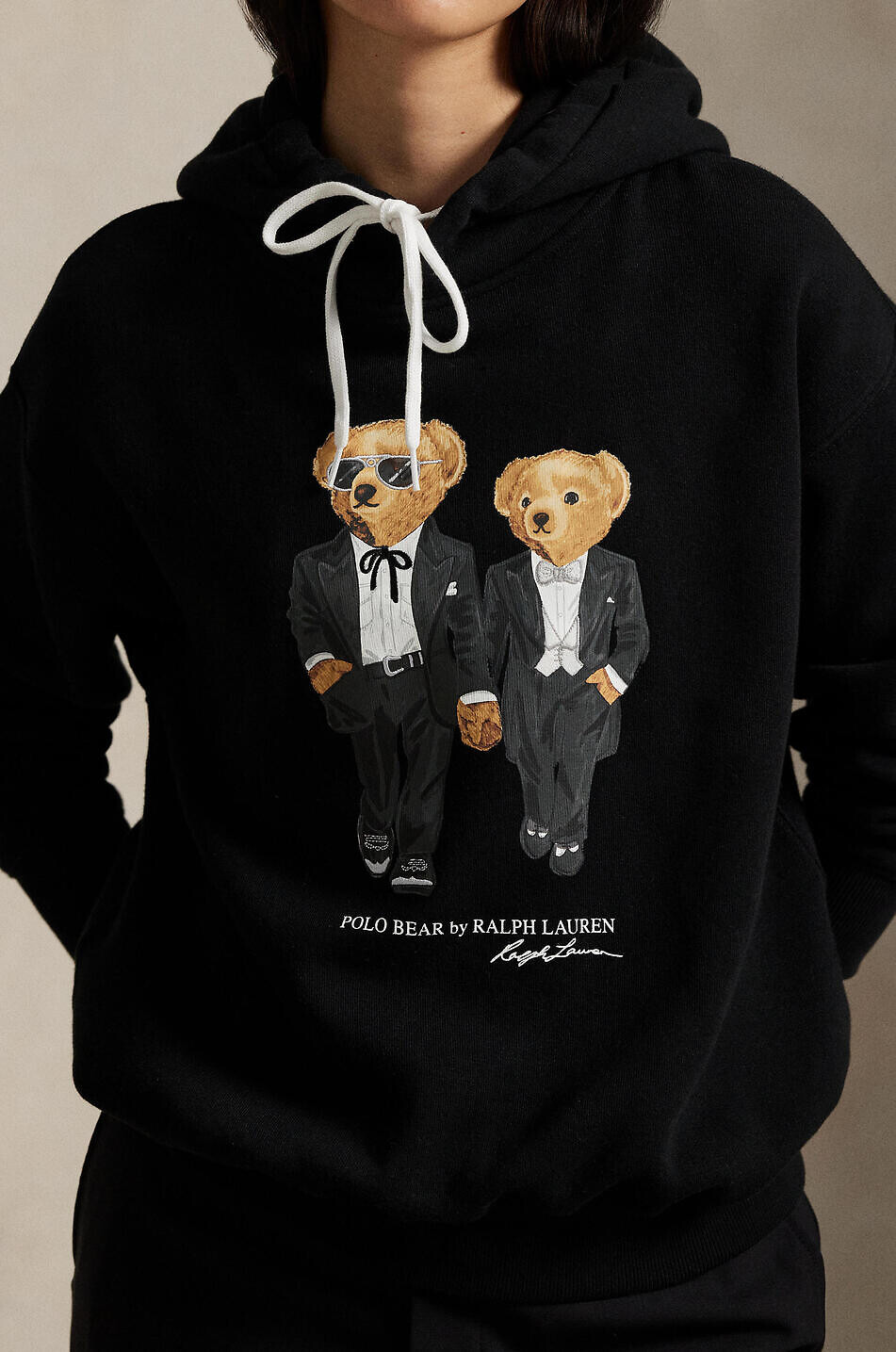 POLO RALPH LAUREN Sweat-shirt à capuche Mr. & Mrs. Polo Bear Femme NOIR 6