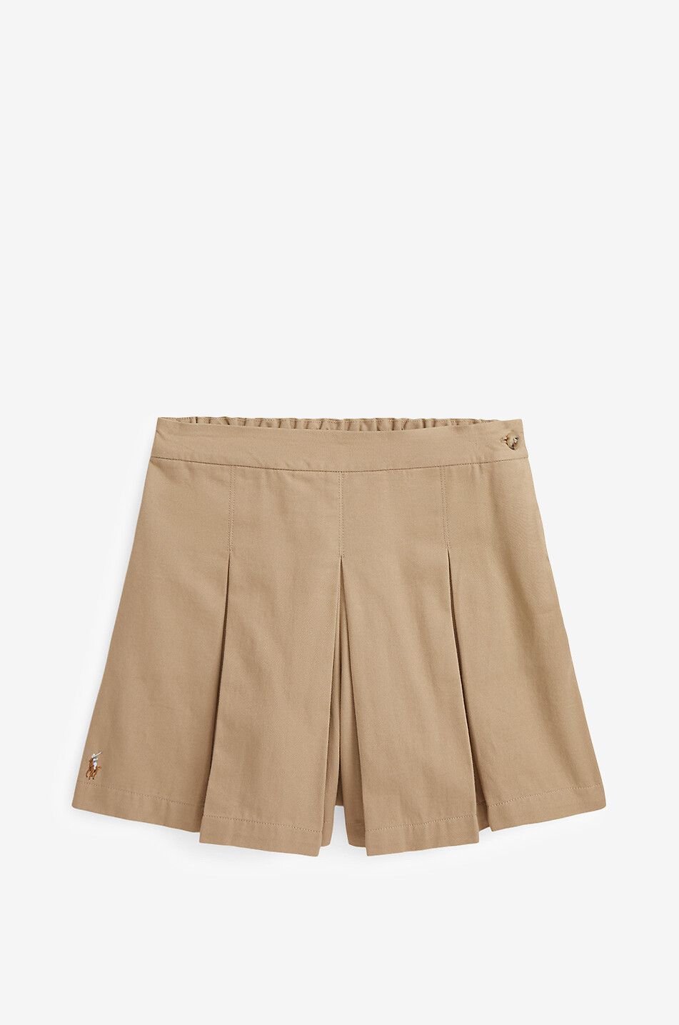 POLO RALPH LAUREN Chino girls' pleated culotte shorts Girl [akeneo-beigefonce] 1