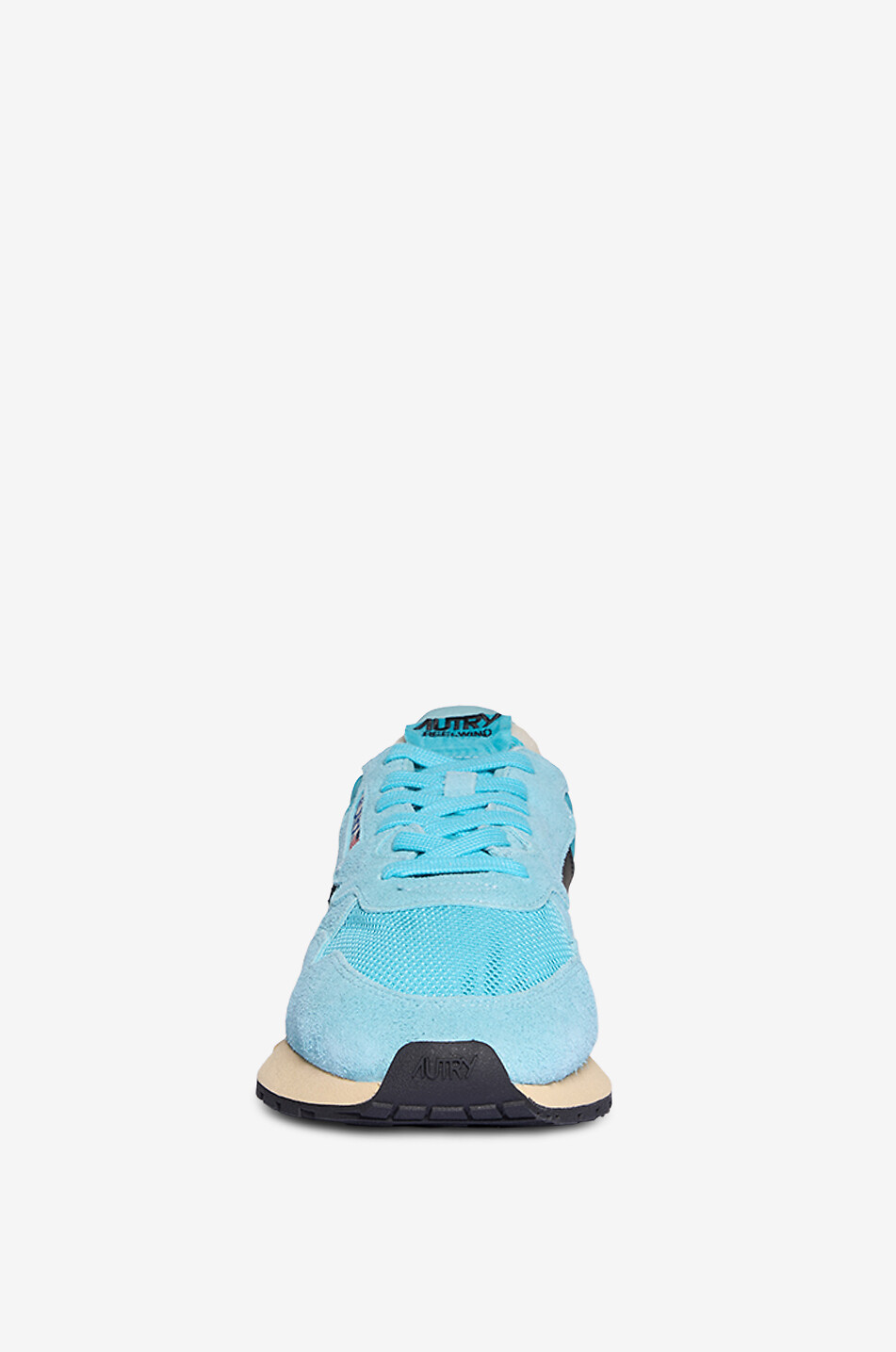 AUTRY Reelwind Low suede low-top sneakers Men LIGHT BLUE 2