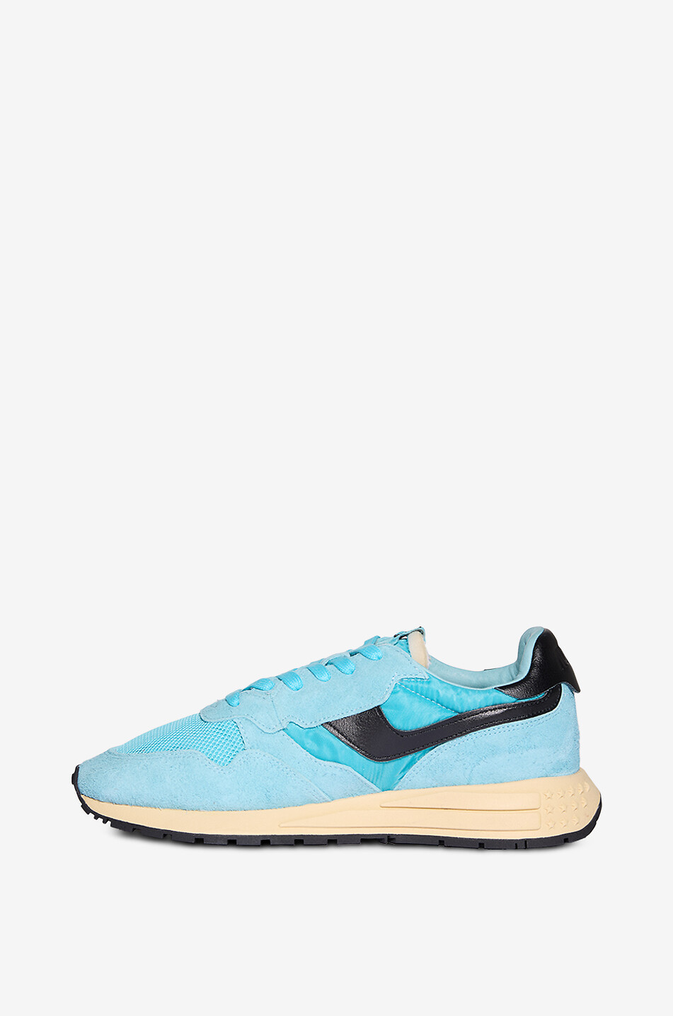 AUTRY Reelwind Low suede low-top sneakers Men LIGHT BLUE 3