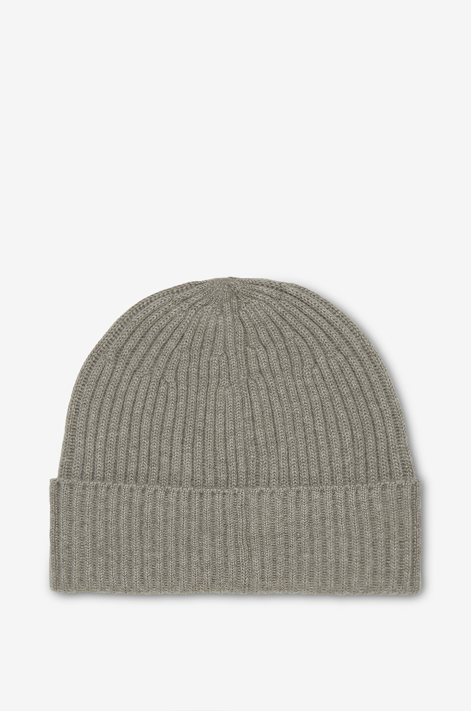 BRUNELLO CUCINELLI Rib-knit cashmere beanie Men MEDIUM GREEN 1