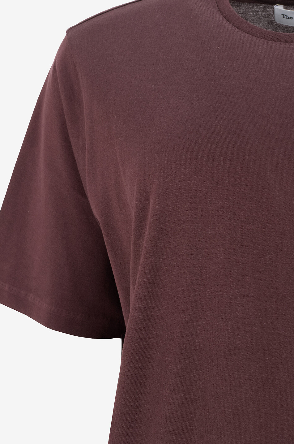 THE FRANKIE SHOP T-shirt à manches courtes en coton Harper Femme MARRON FONCÉ 3