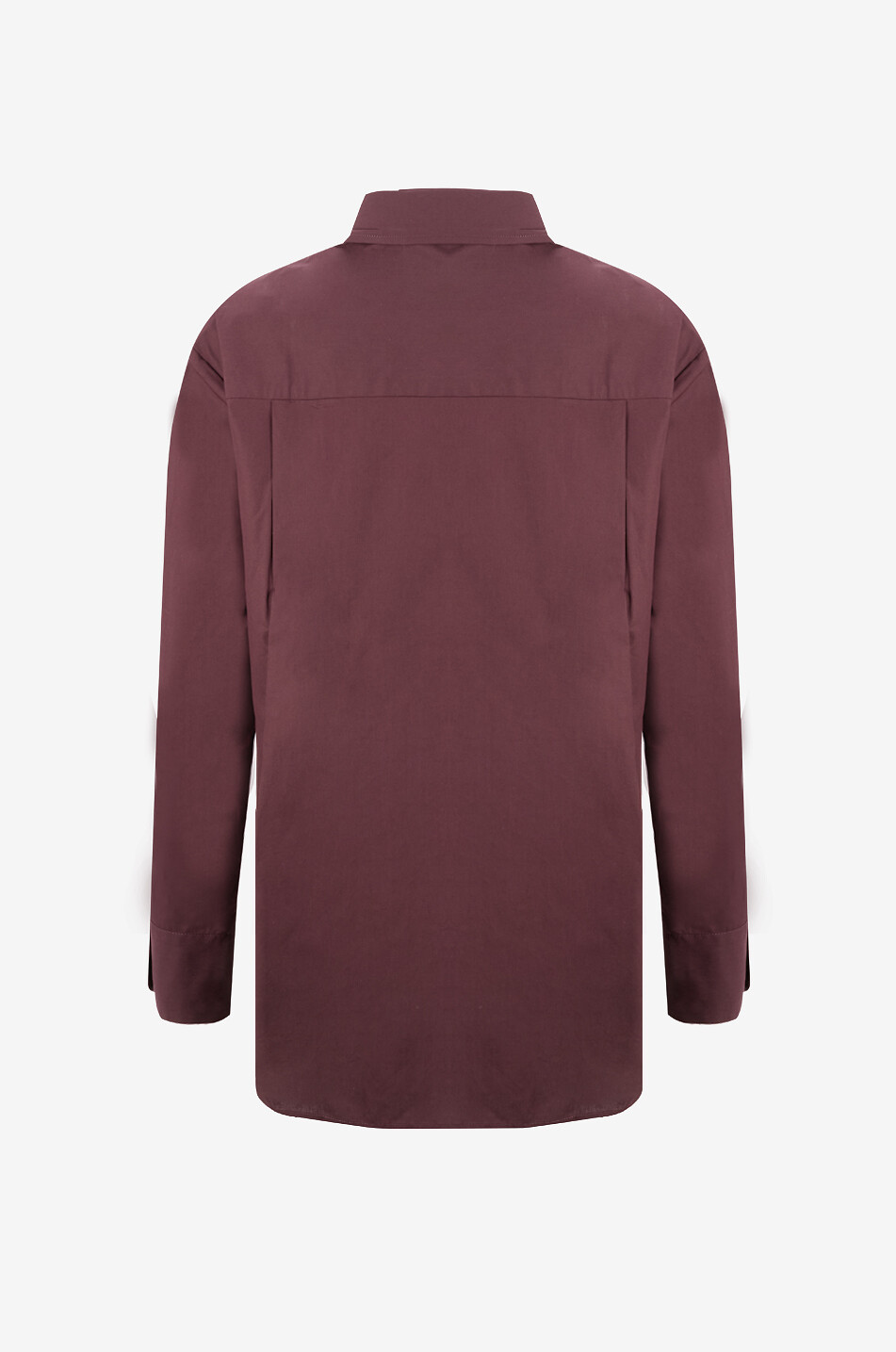 THE FRANKIE SHOP Langärmeliges Hemd aus Biobaumwolle Lui Damen DUNKELBRAUN 2