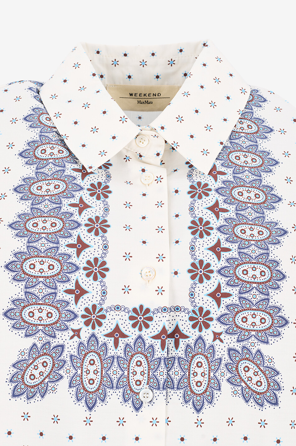 WEEKEND MAX MARA Langärmeliges Hemd aus Baumwolle Adda Damen CREMEFARBEN 3