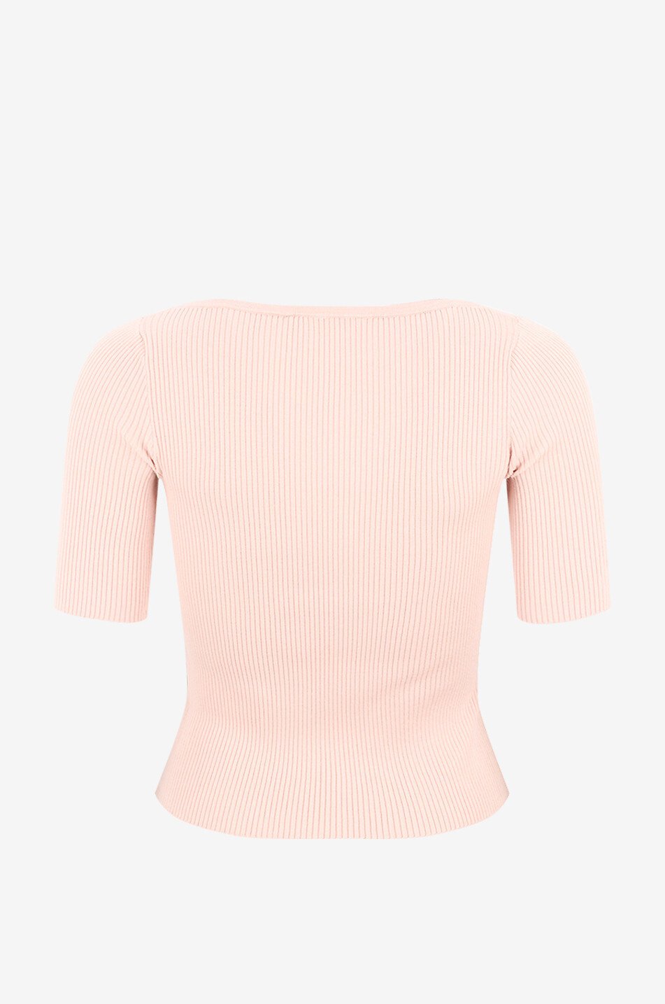 WEEKEND MAX MARA Waser short-sleeved rib knit sheath jumper Women LIGHT PINK 2