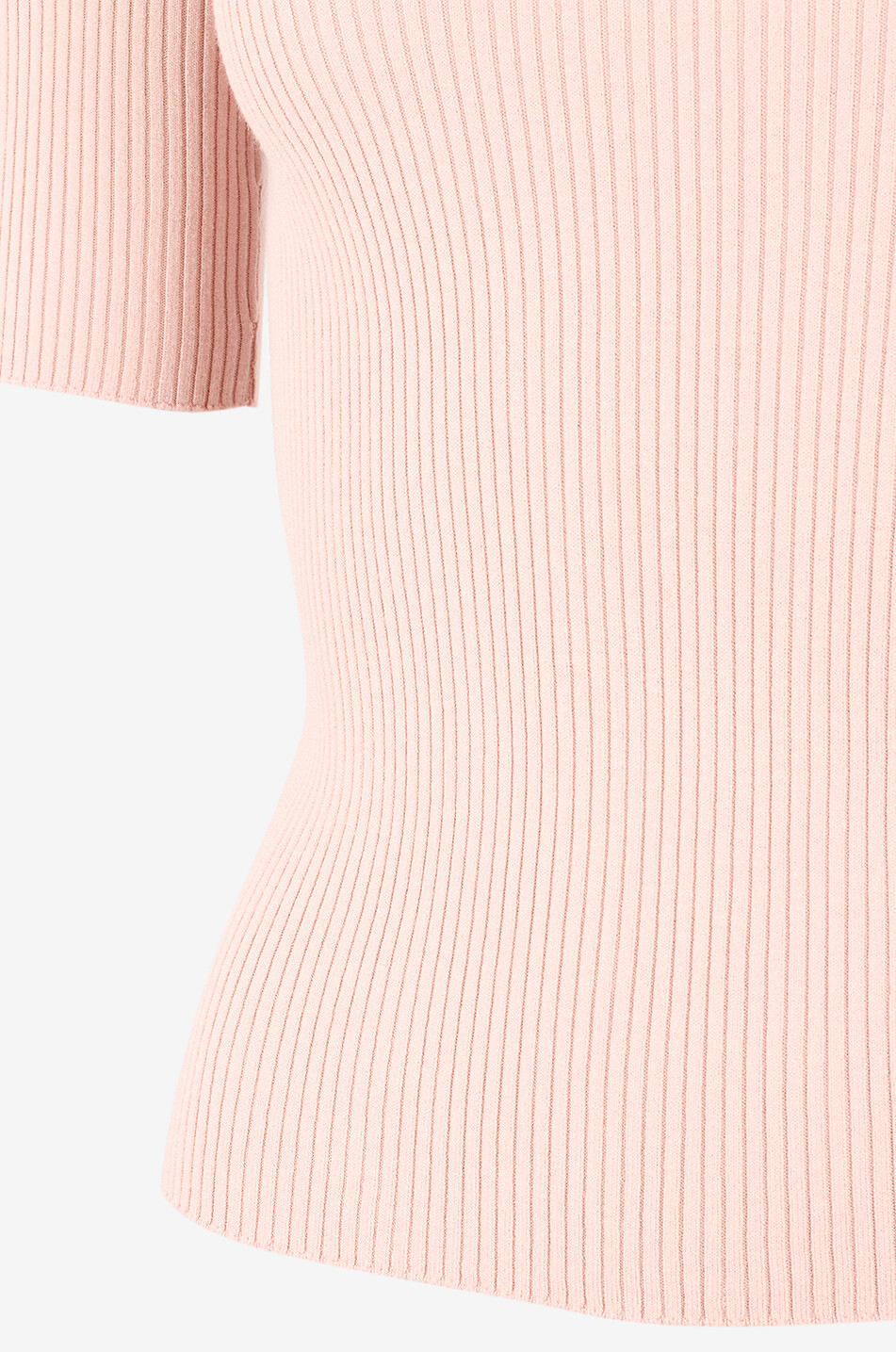 WEEKEND MAX MARA Waser short-sleeved rib knit sheath jumper Women LIGHT PINK 3