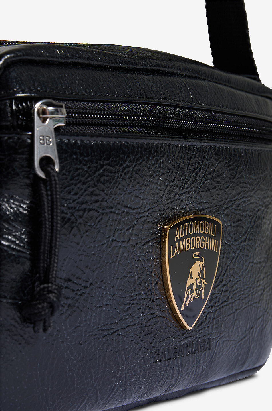 BALENCIAGA Sacoche en cuir arena Balenciaga | Automobili Lamborghini Explorer Homme NOIR 5