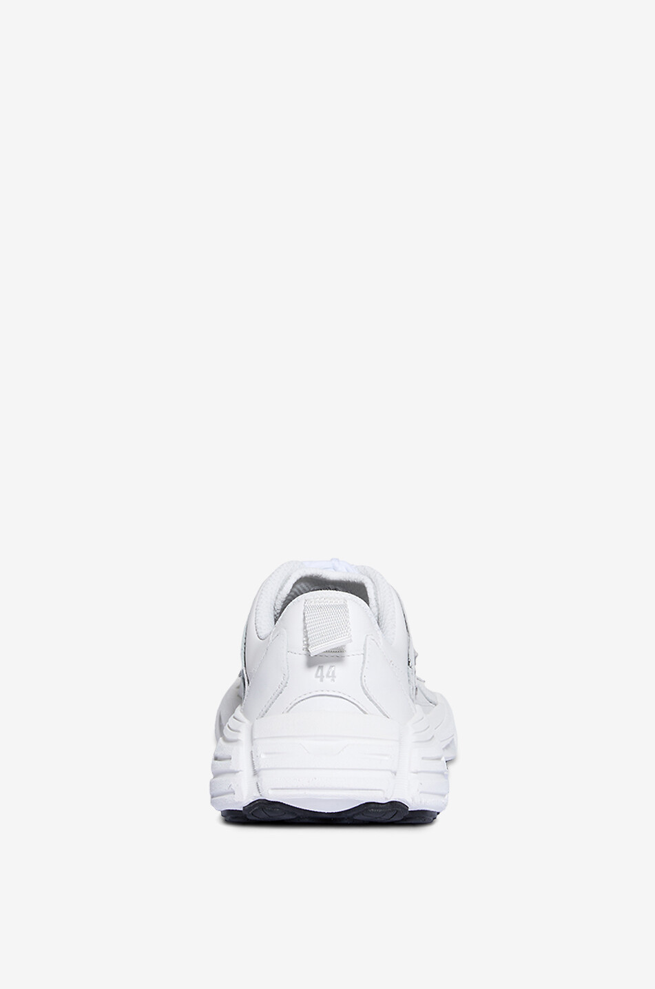 BALENCIAGA Baskets basses à lacets en cuir Monday Homme BLANC 4