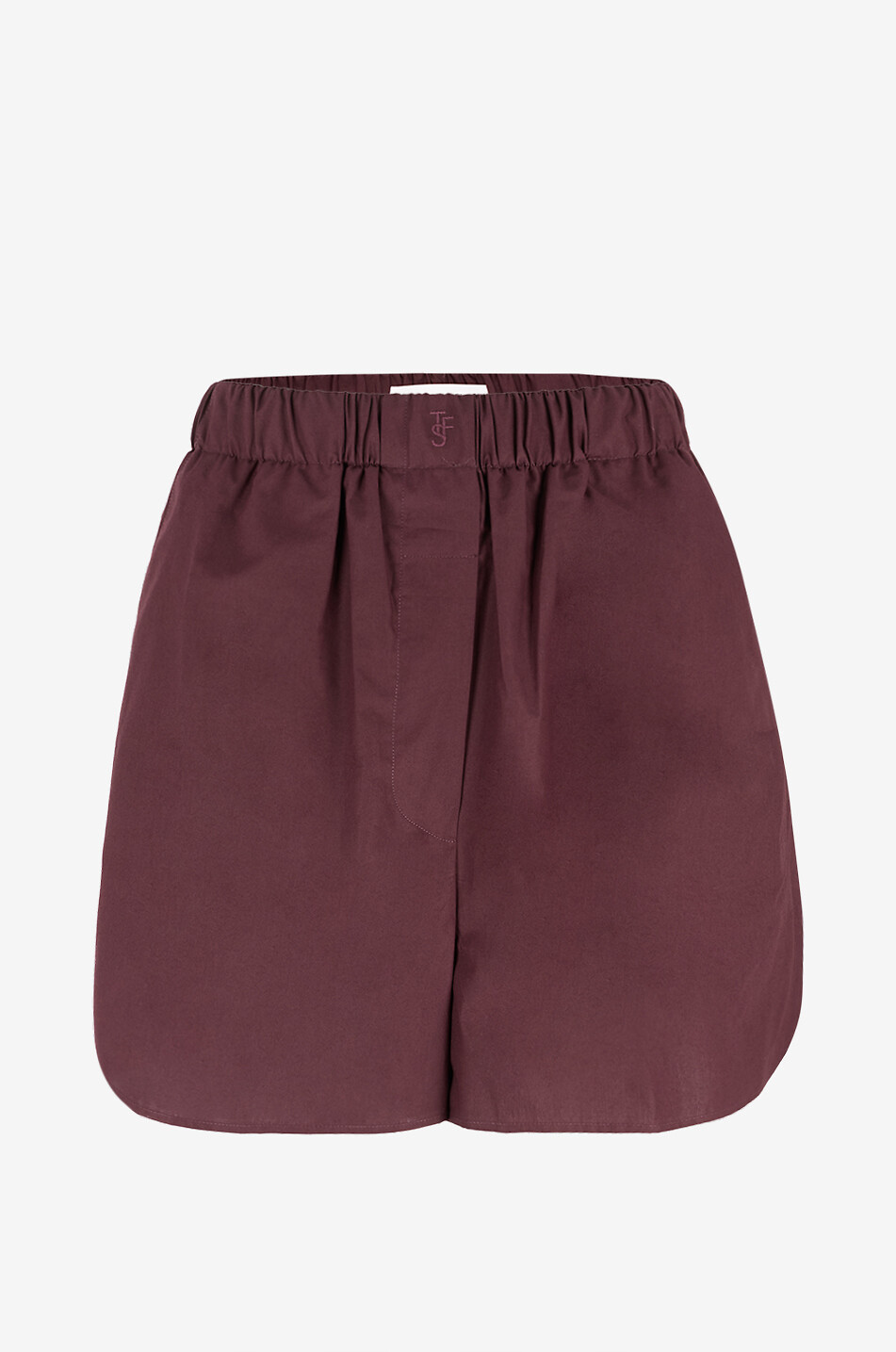 THE FRANKIE SHOP Short en coton biologique Lui Femme MARRON FONCÉ 1