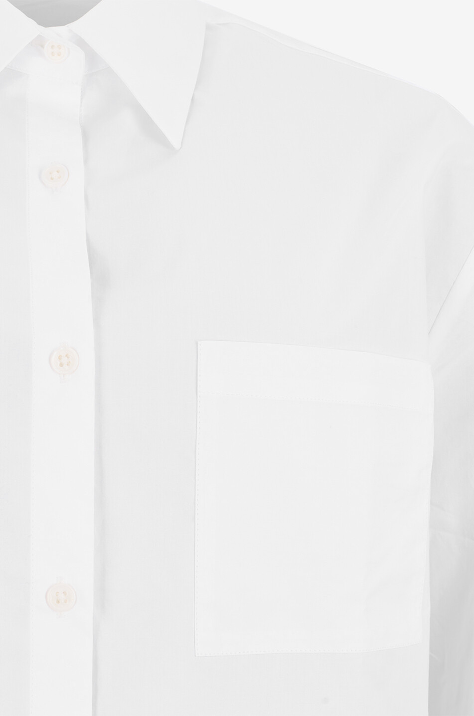 THE FRANKIE SHOP Helena cotton long shirt dress Women WHITE 3