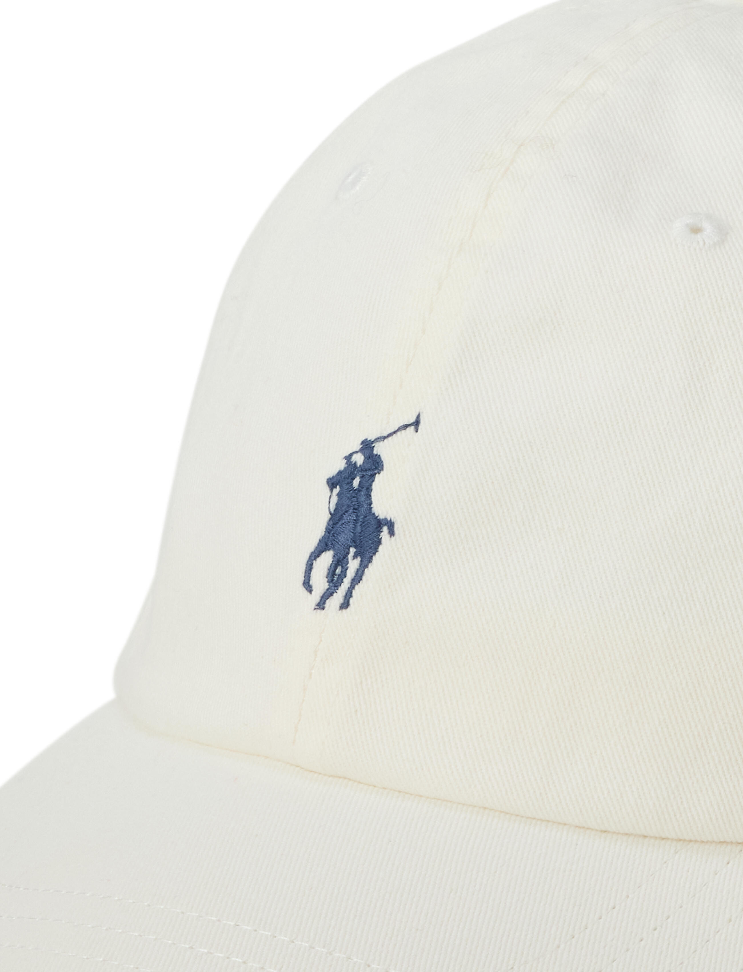 POLO RALPH LAUREN Pony gabardine baseball cap Women EGGSHELL 3