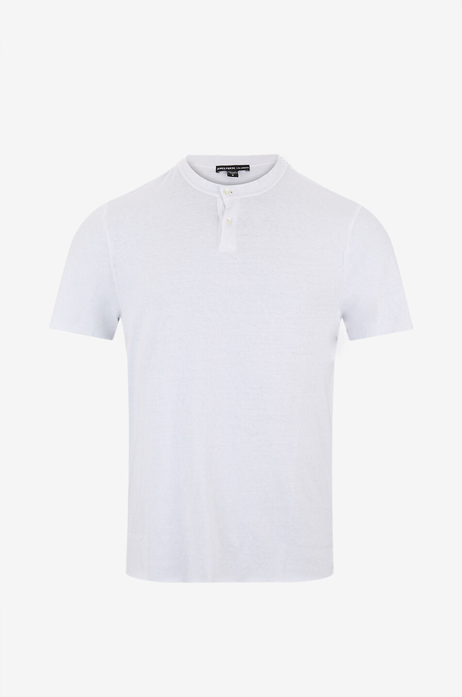T-shirt à manches courtes en coton Henley