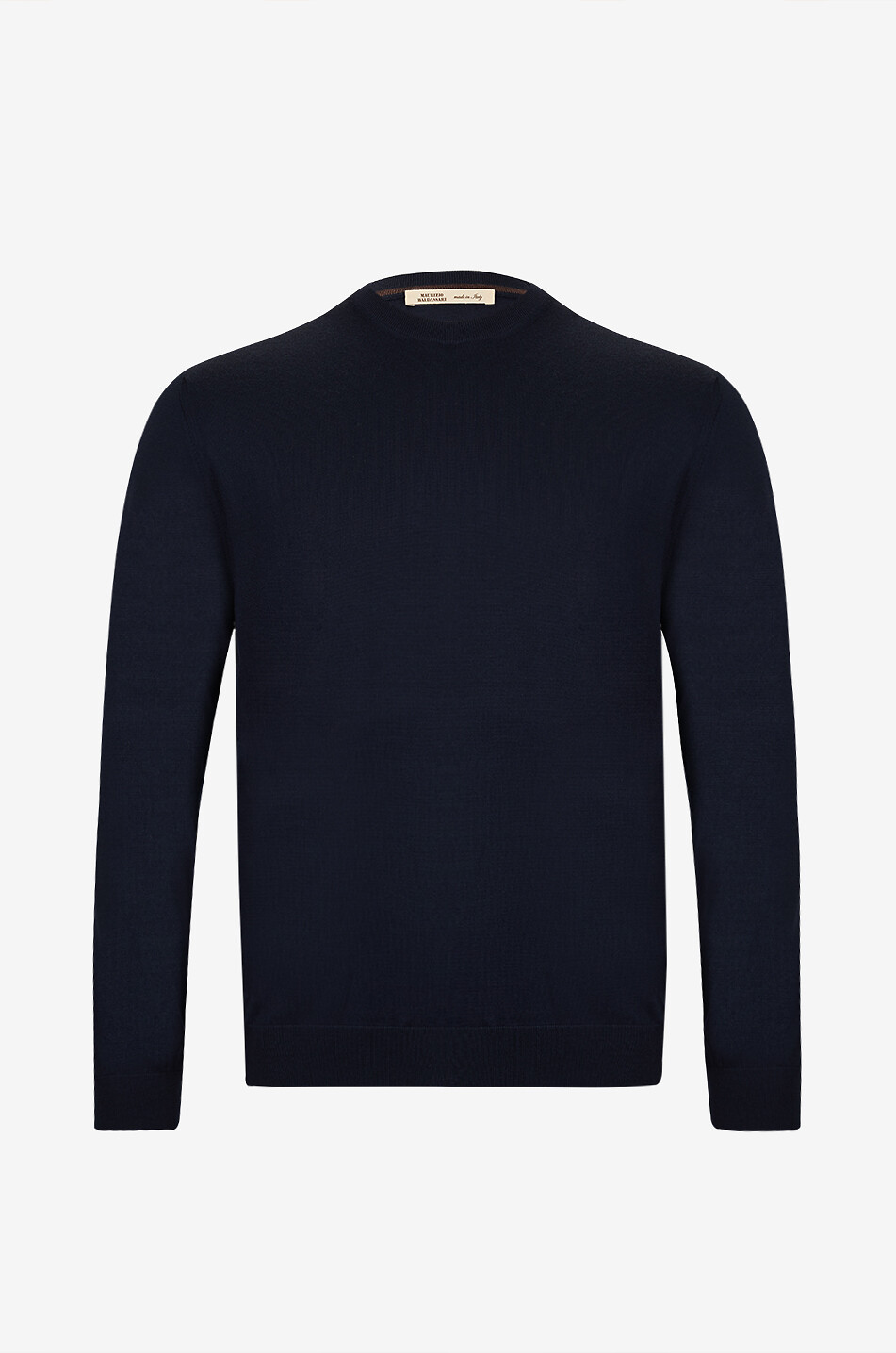 MAURIZIO BALDASSARI Pullover mit Rundhalsausschnitt aus Schurwolle und Kaschmir Herren DUNKELBLAU 1