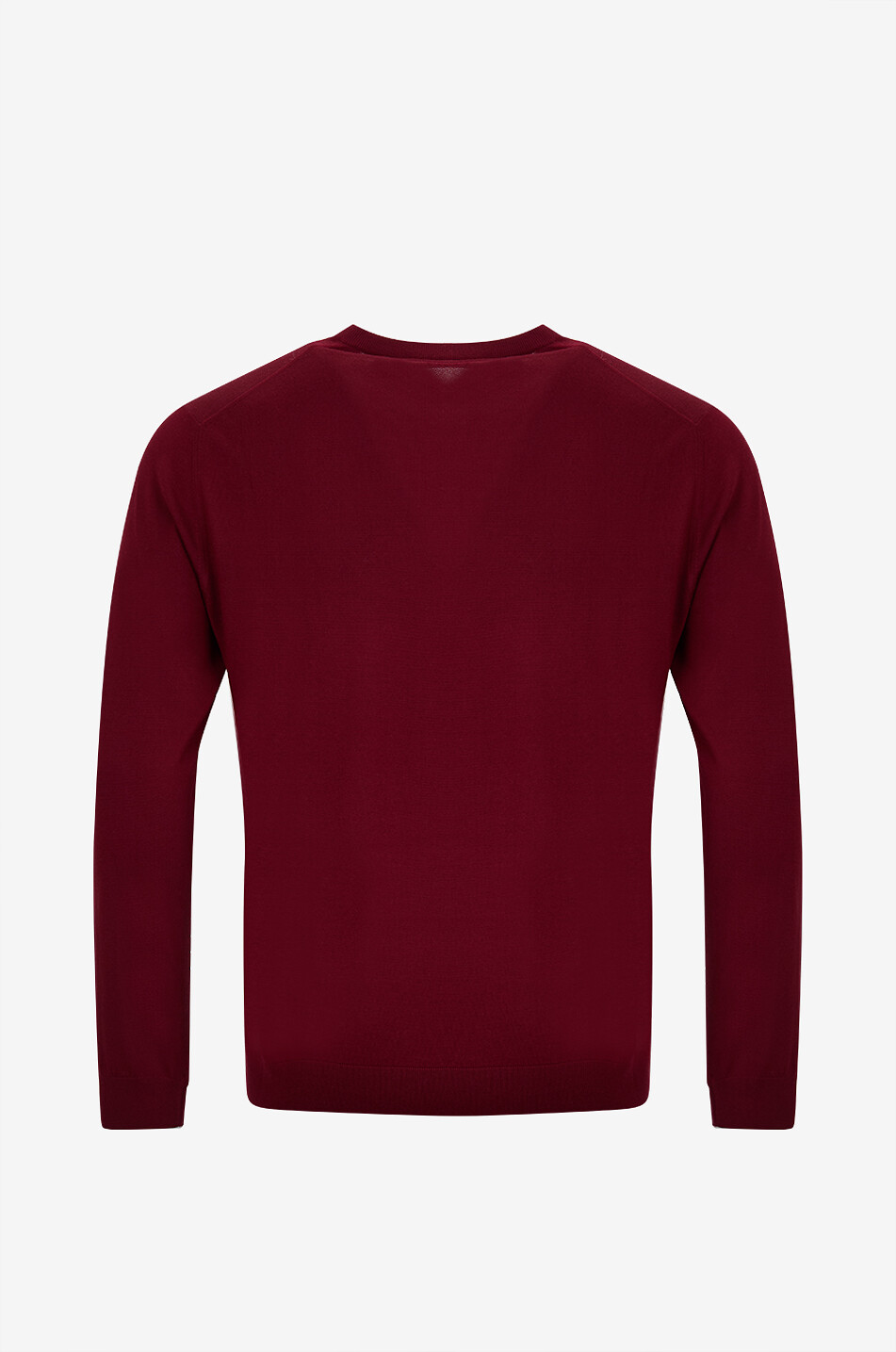 MAURIZIO BALDASSARI Pullover mit Rundhalsausschnitt aus Schurwolle und Kaschmir Herren DUNKELROT 2