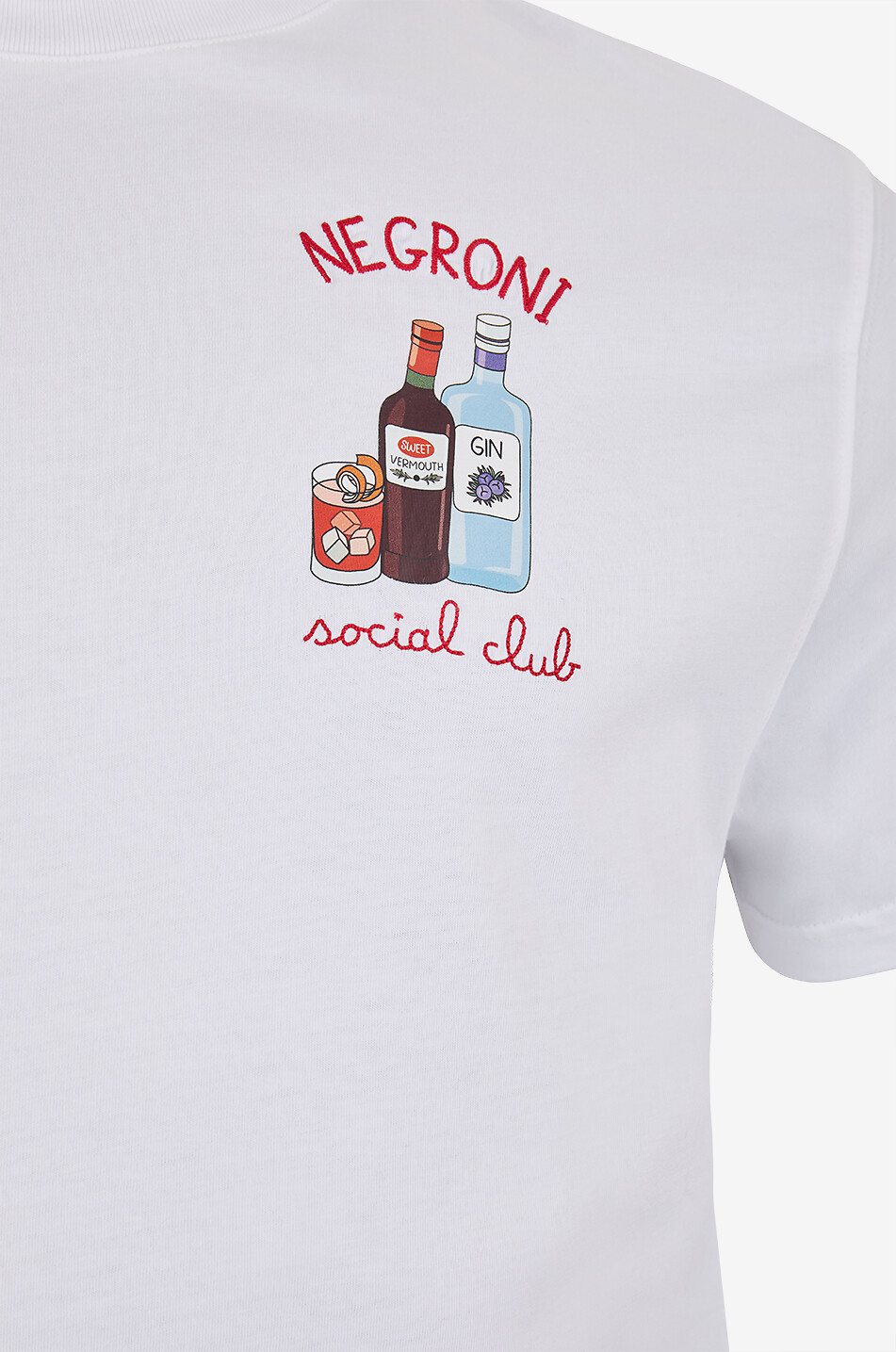 MC2 SAINT BARTH T-shirt en coton bio Man  Negroni Social Club Homme BLANC 3