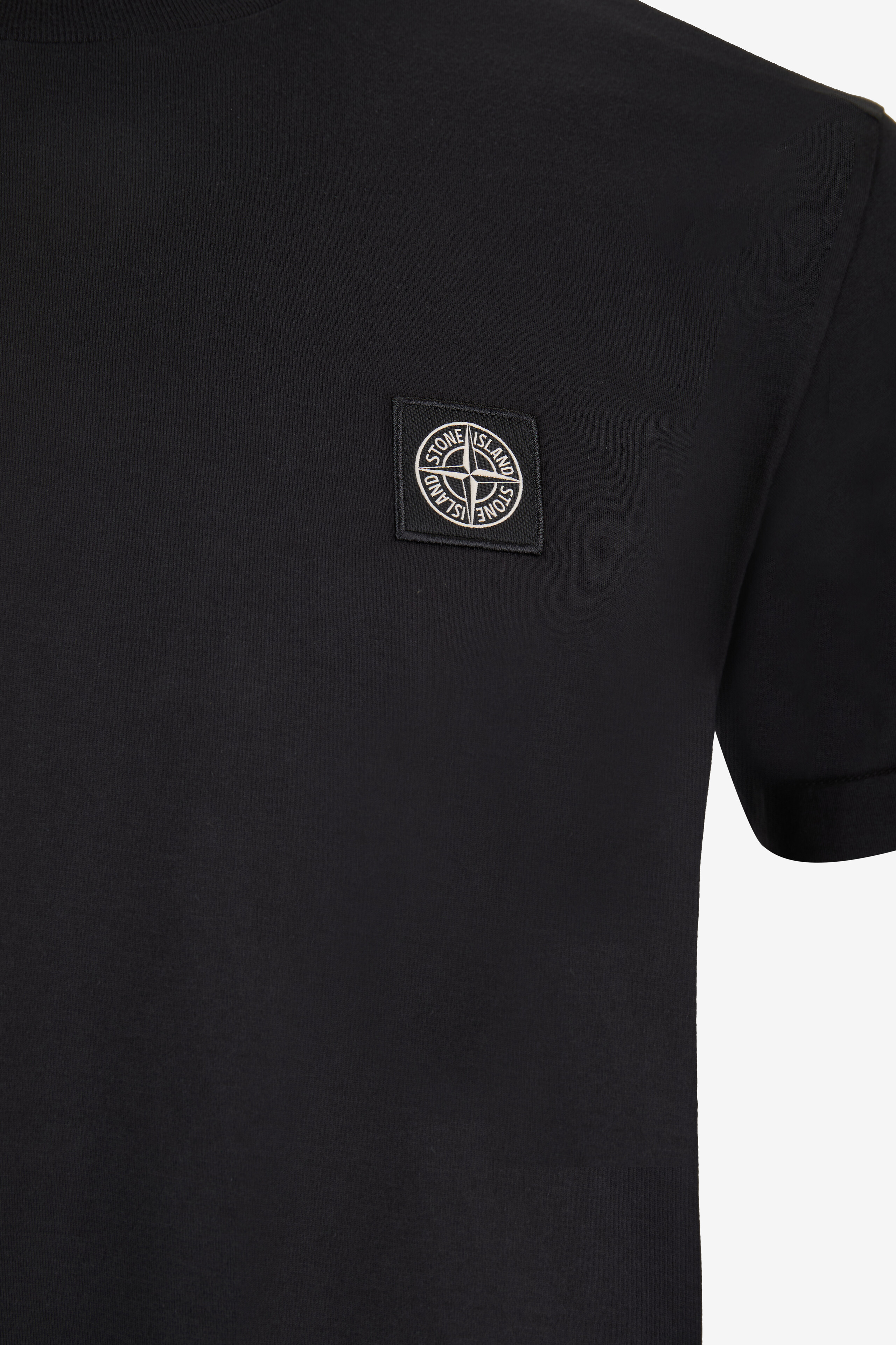 STONE ISLAND T-shirt à manches courtes en coton 2100027 Homme NOIR 2
