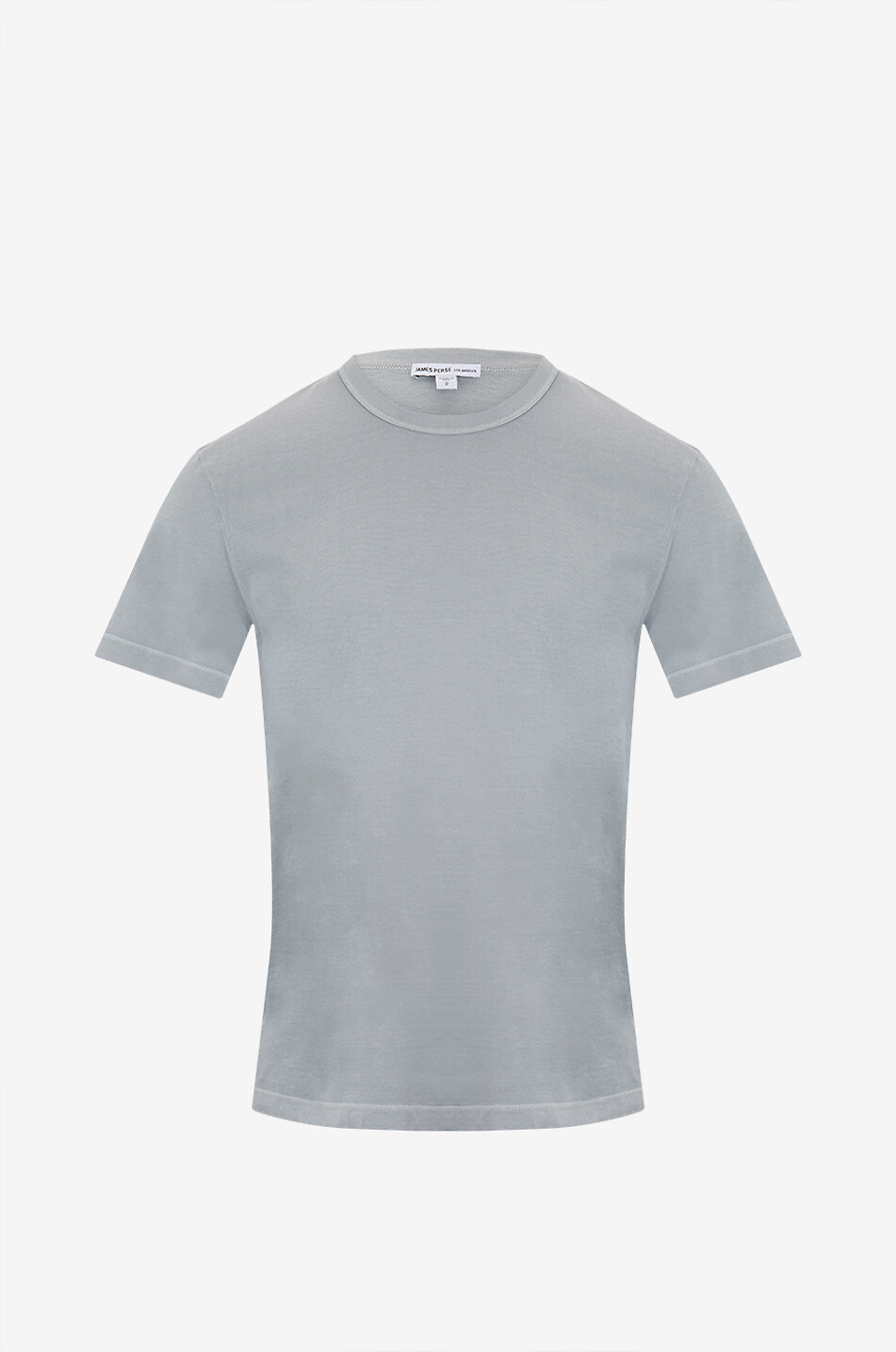 JAMES PERSE T-shirt à col rond et manches courtes en jersey léger Homme GRIS CLAIR 1